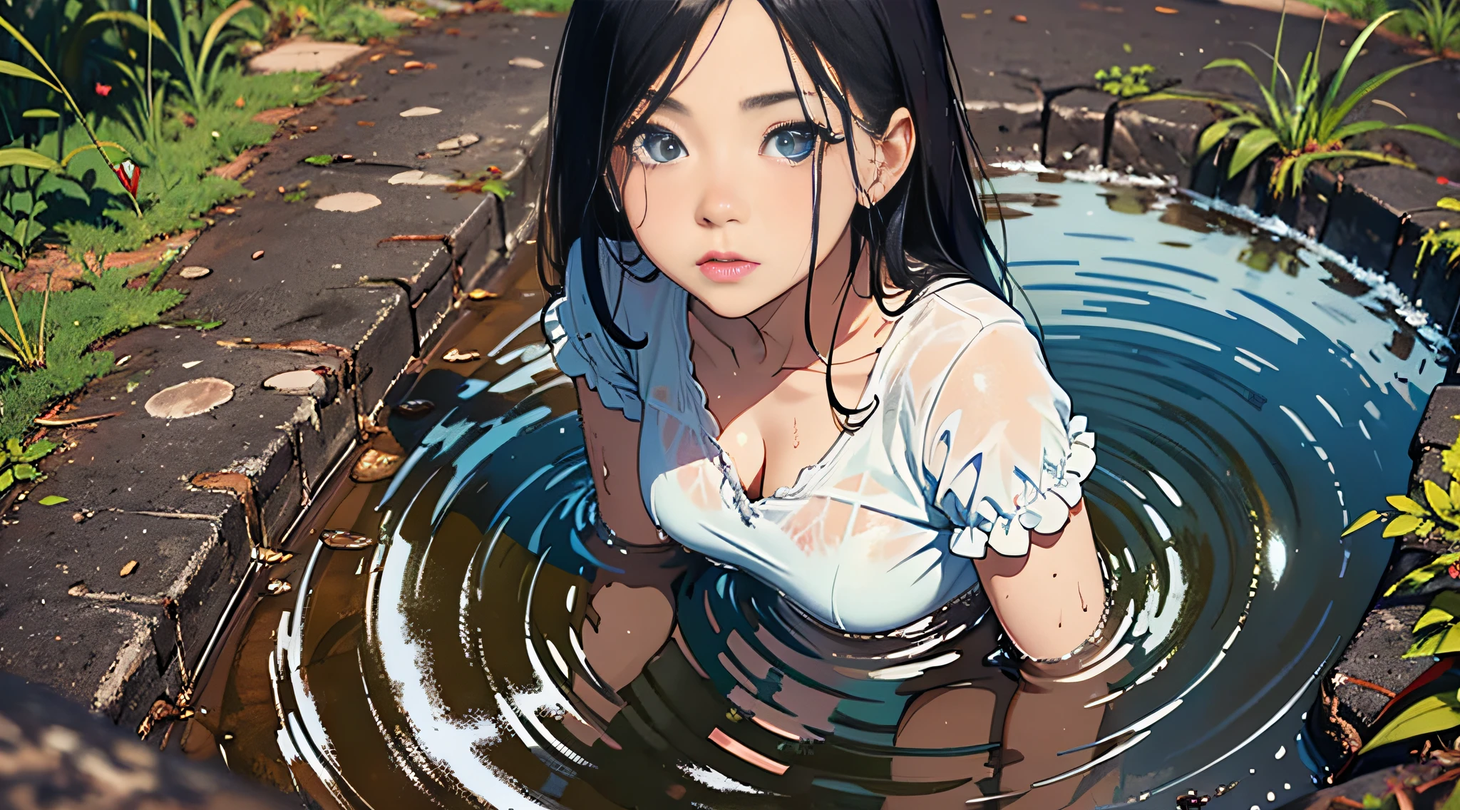 She's not alone，All my classmates cast sarcastic glances at me，Looking into my eyes was like looking at the mud in a mud puddle
