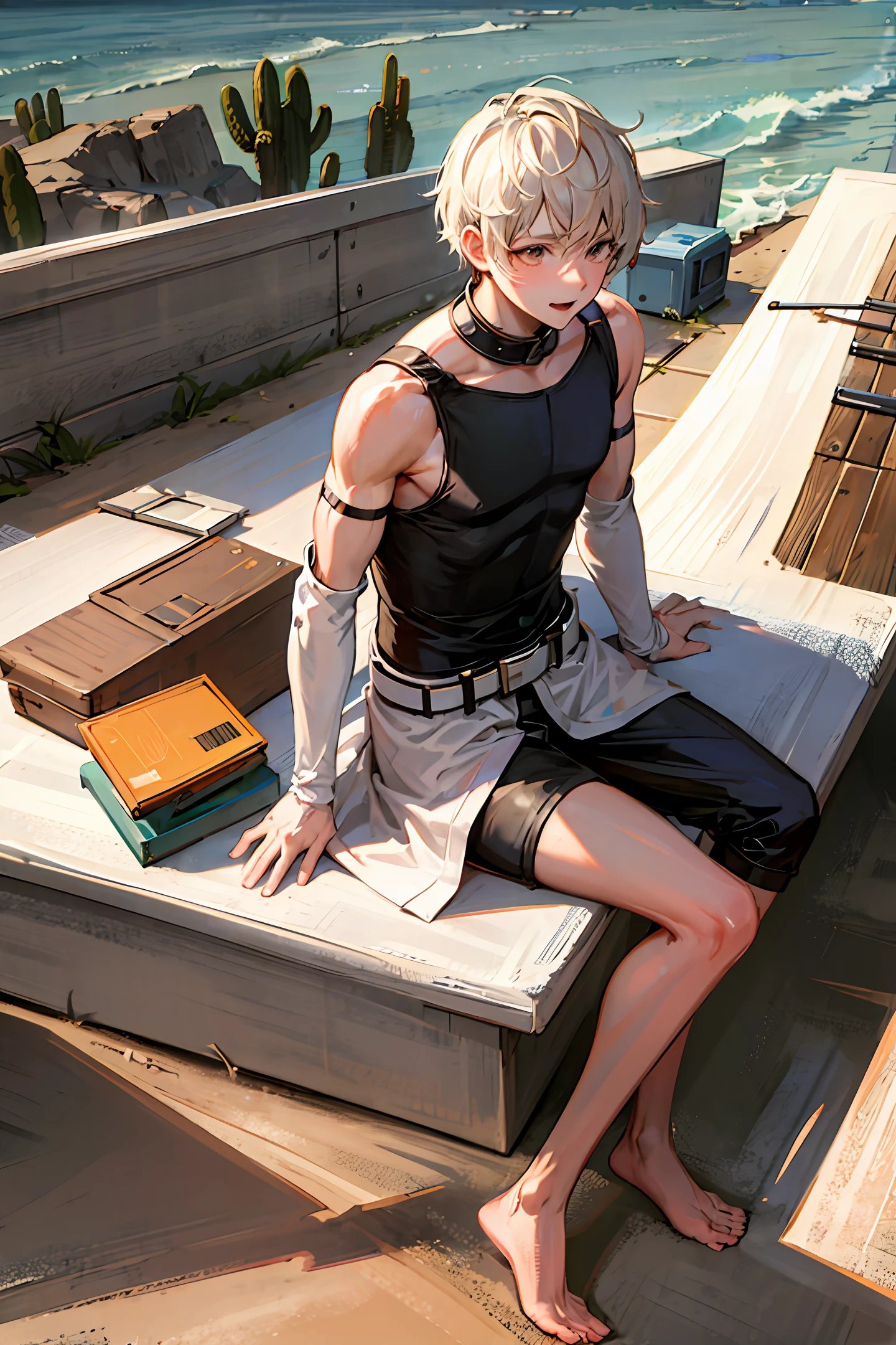 Male doctor，orthopaedics，sense of science and technology，mirai，Wasteland，