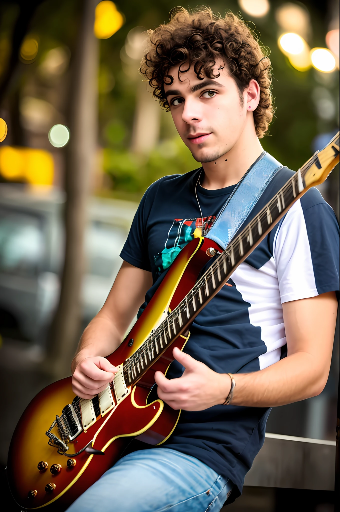 Guitarista homen de cabelo longo (AtomPunkStyleSD15:1.0), (obra-prima:1.2) (fotorrealista:1.2) (bokeh) (melhor qualidade) (pele detalhada) (intrincada) (8k) ( HDR) (cinematic lighthing) (foco nítido)