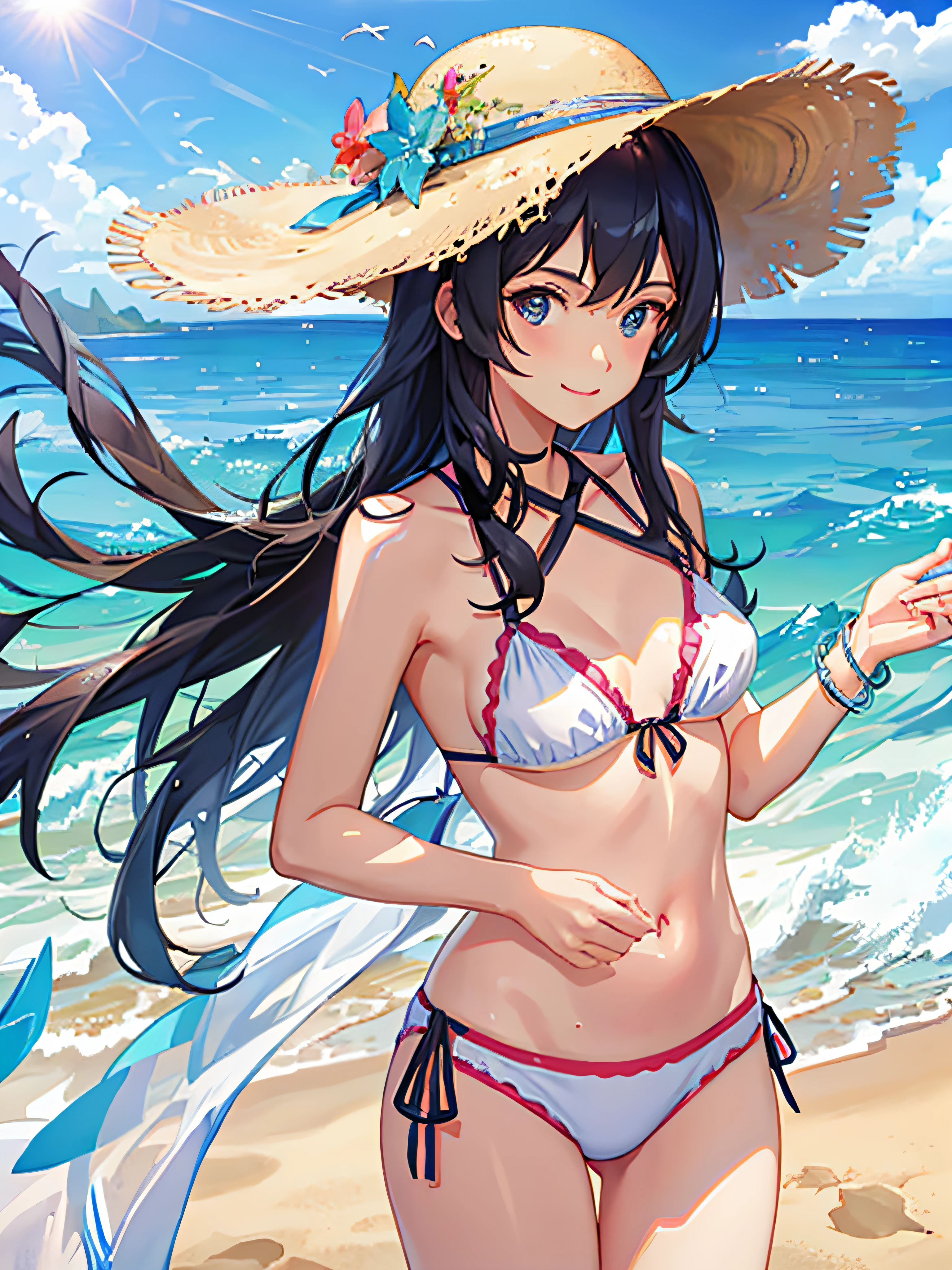 summer, sun, ocean, beach --v6