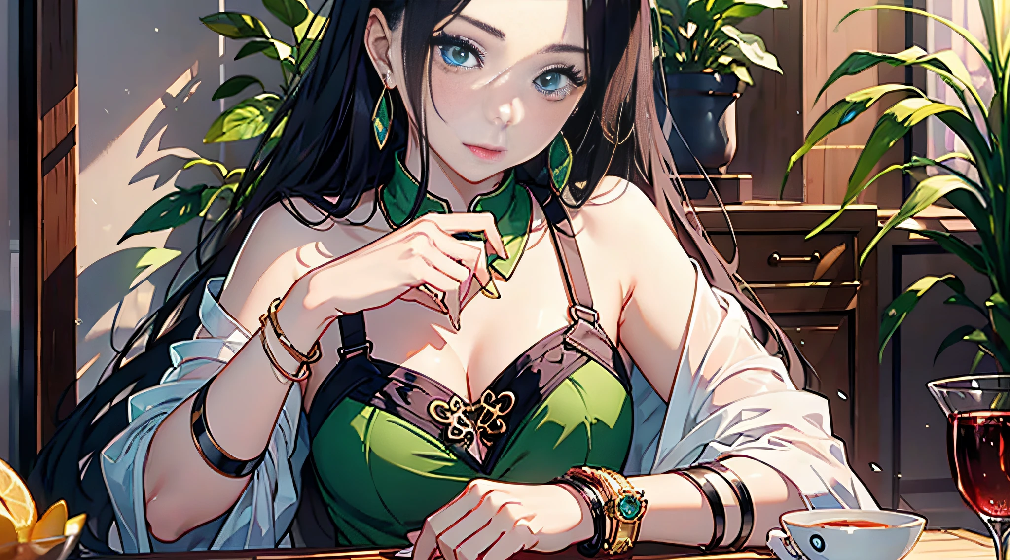 I ignored her，After all, beautiful women never compete with ugly people。
　　"Eh，Zhenzhen，Is this jade bracelet in your hand newly bought?？I've never seen you wear it before？”