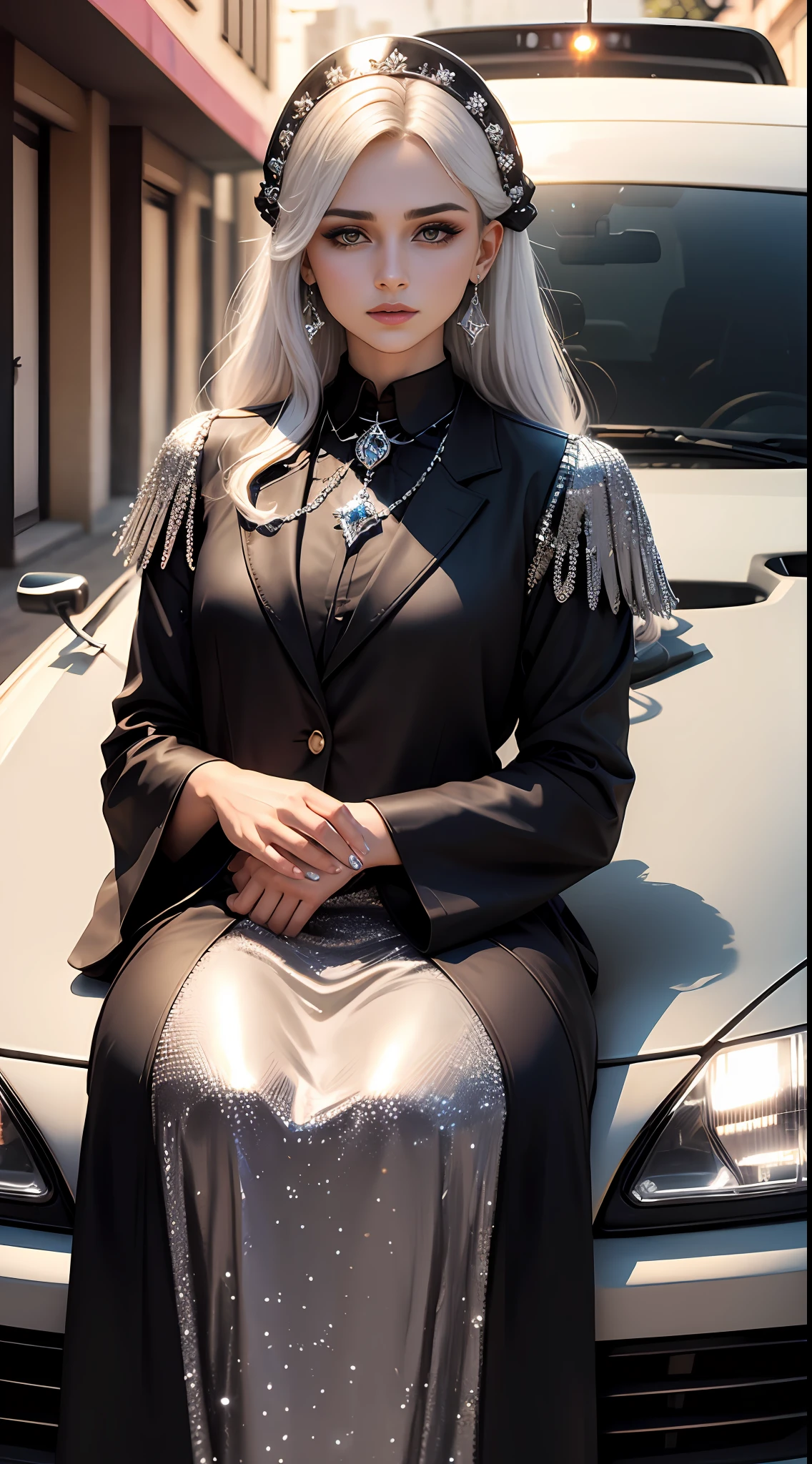 (colar com esmeraldas e diamantes) --auto