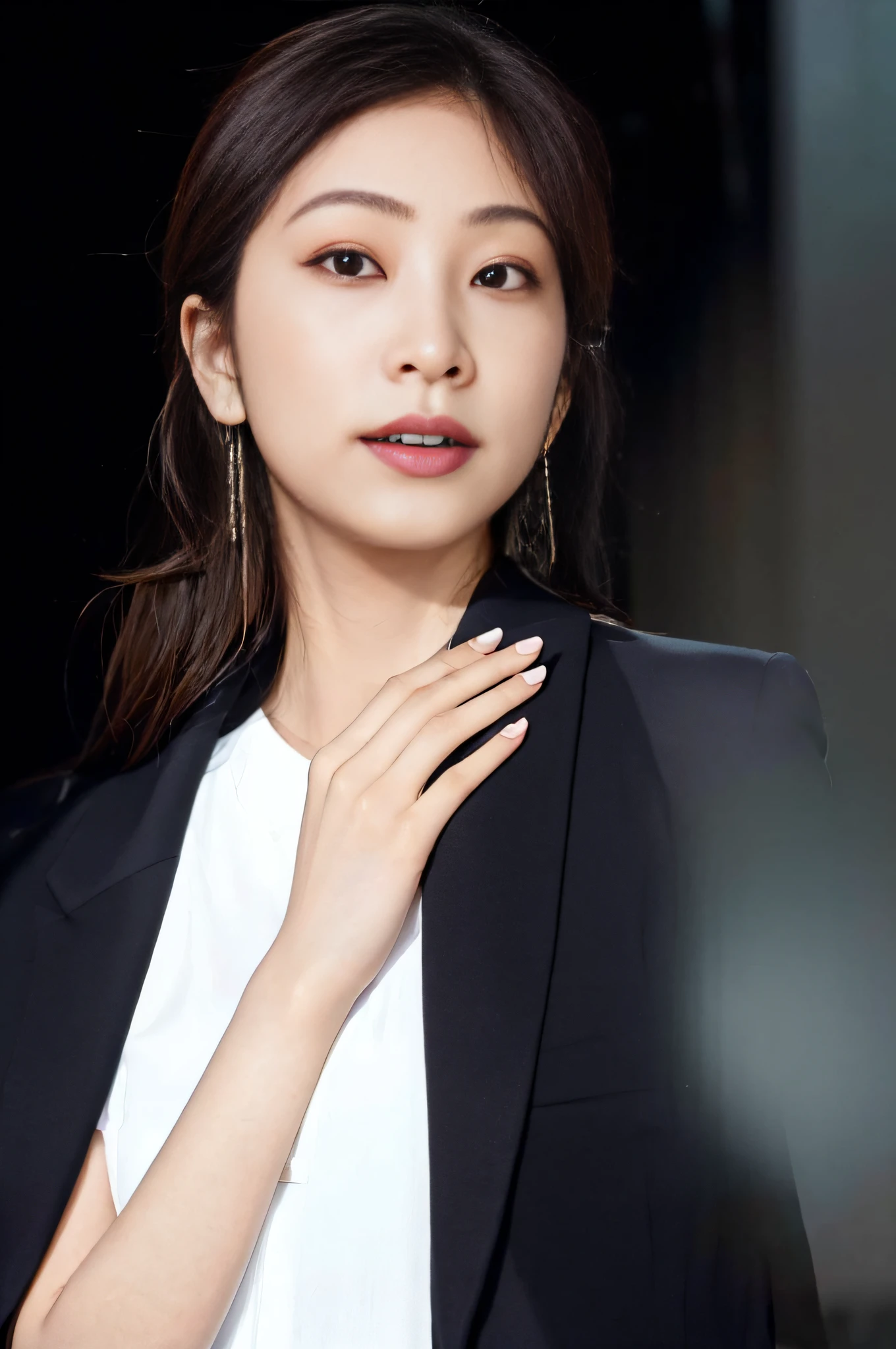 Arakfi Asian woman in black jacket and white shirt, bae suzy, lee ji eun, Lee Ji-eun, Shin Jinying, Choi Hyun-hwa, hwang se - on, Gorgeous young Korean woman, Beautiful young Korean woman, jaeyeon nam, beautiful Korean women, park jimin, portrait of female korean idol, blackpink jennie