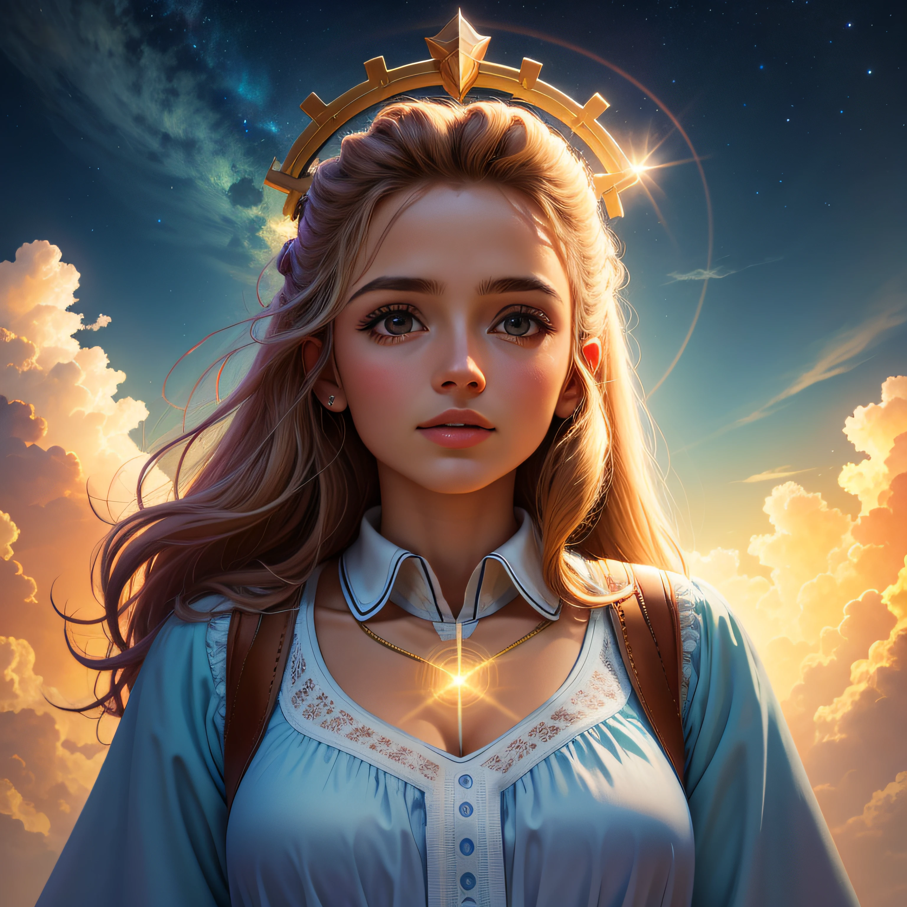 nuvens, sagrado celestial, divine lighting