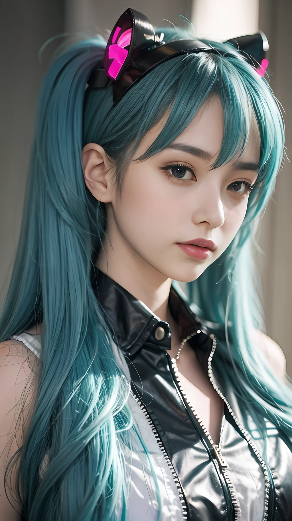1girl in、miku hatsune、