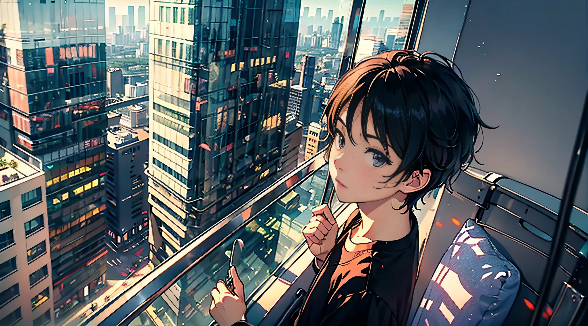 I looked at him and sighed。
Not installed,Showdown。
I pointed out the window to the city's iconic high-rise building,Say seriously to him:
"See that building??In fact,That's from my family。”