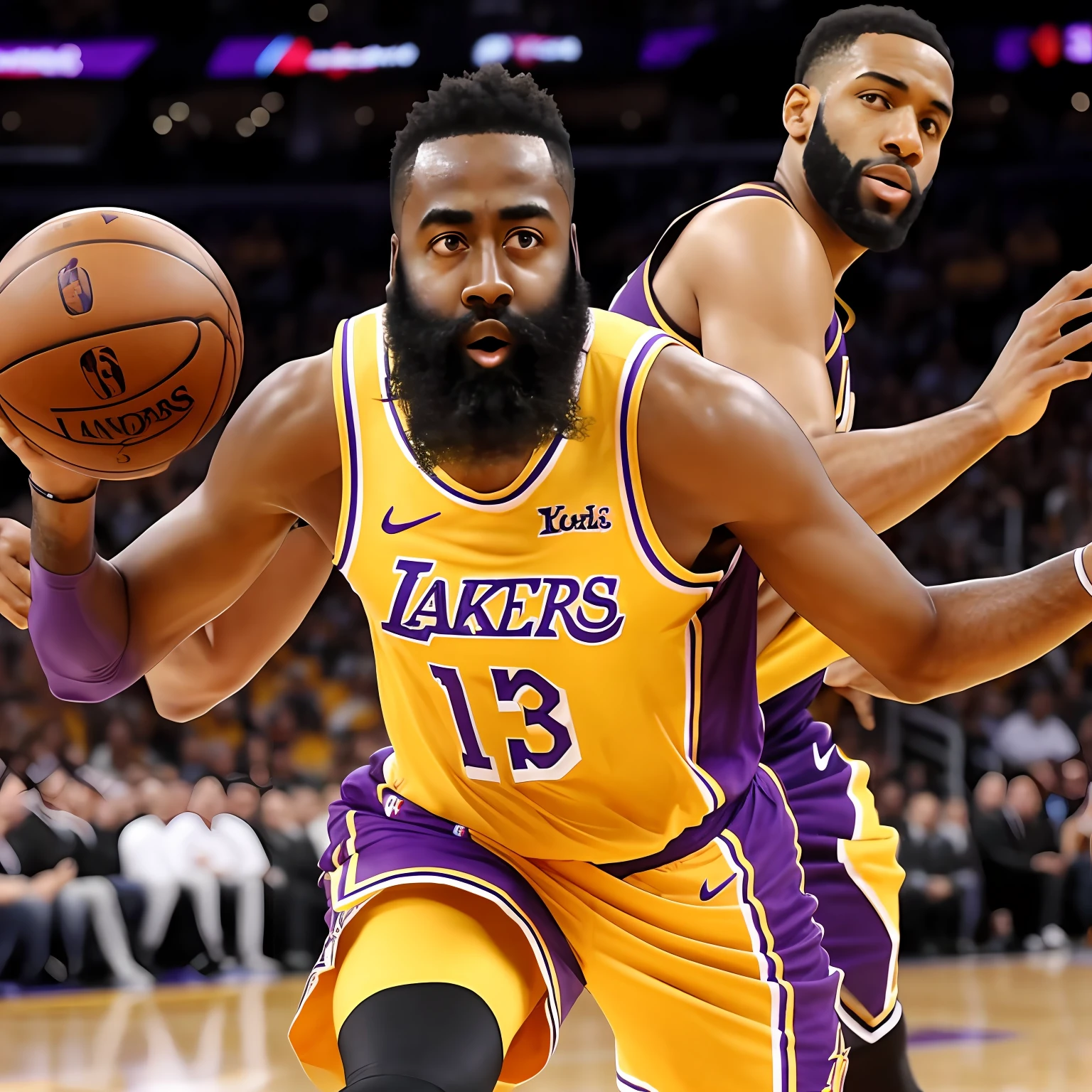 James Harden,Lakers No. 13 --auto