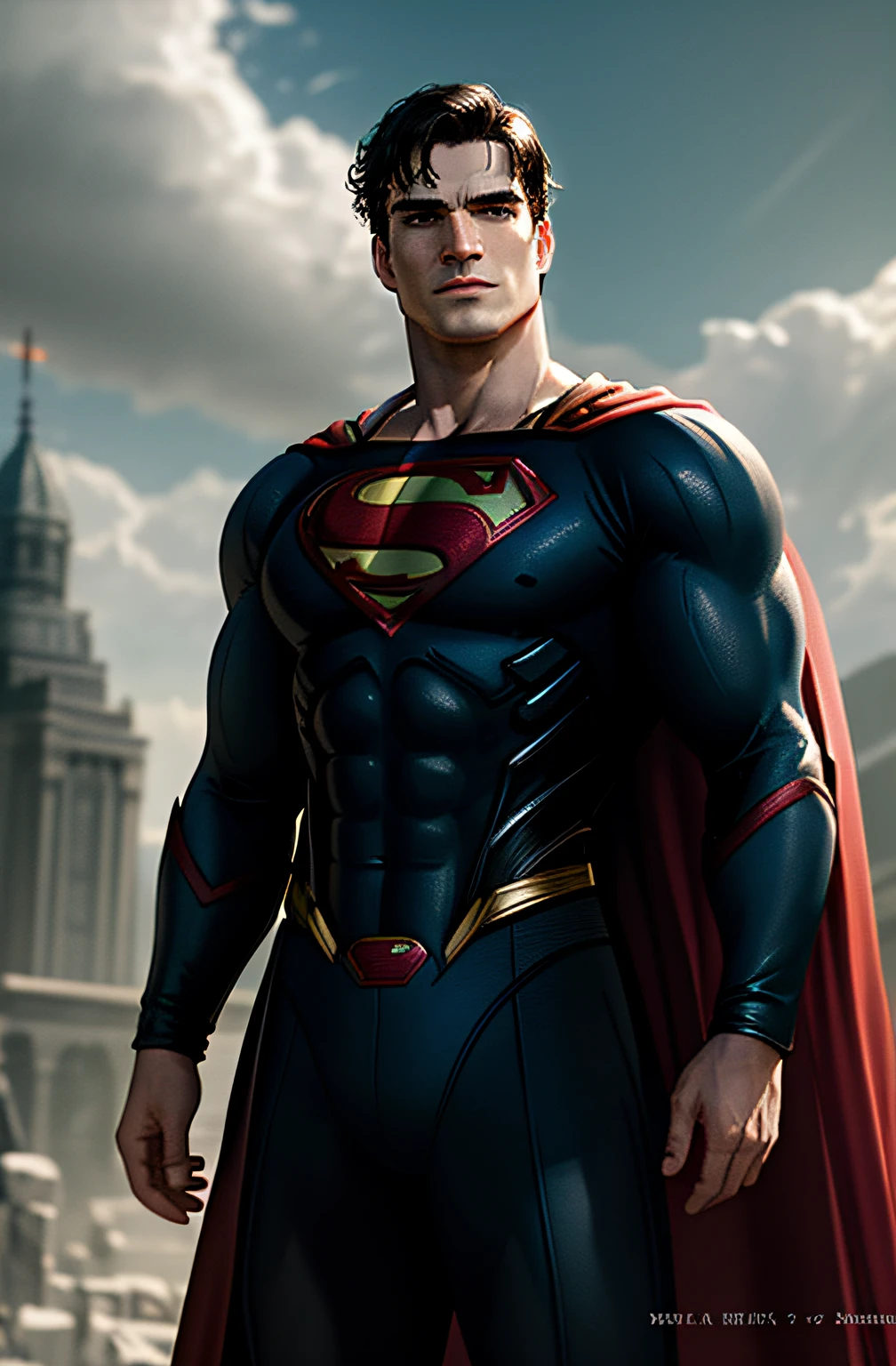 （Henry Cavill as Superman） ，Epic，Photorealsitic，Faded，com cores neutras，（（HDR）））），（（（（pastel colour）））），Complex scenes，art  stations，hyper-detailing，Cinema lenses，warm lights，dramatic light，Complicated details，Vignette，the complex background，[[Teal and orange]]，Slate gray atmosphere，perfect litthing，perfect shadow，Floating in the air