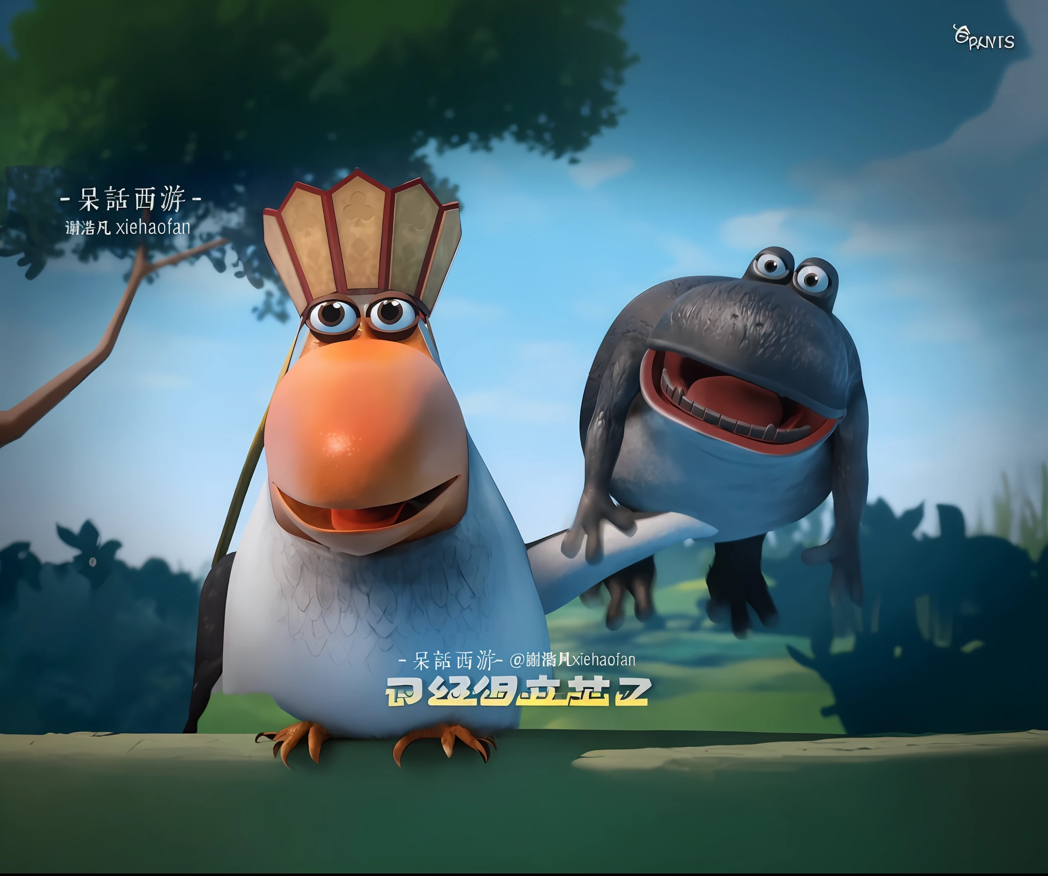 There are two birds standing side by side, Animated Movies, Animated Movies, 3 d animated movie, Animated Movies, animated movie still, Movie, film promotional image, children's animated films, animated movie scene, pixar movie screenshot, screenshots from movies, Still from the movie, frame from pixar movie, still from a 2015 pixar movie