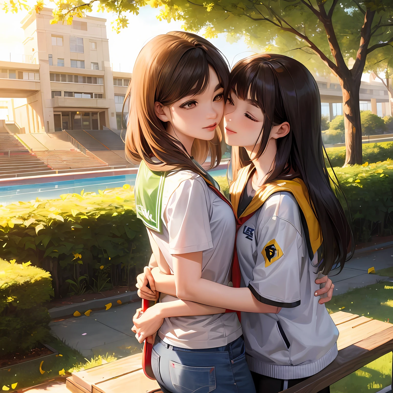 Anime couple kissing on basketball court, A couple, Sasuke and Asuka