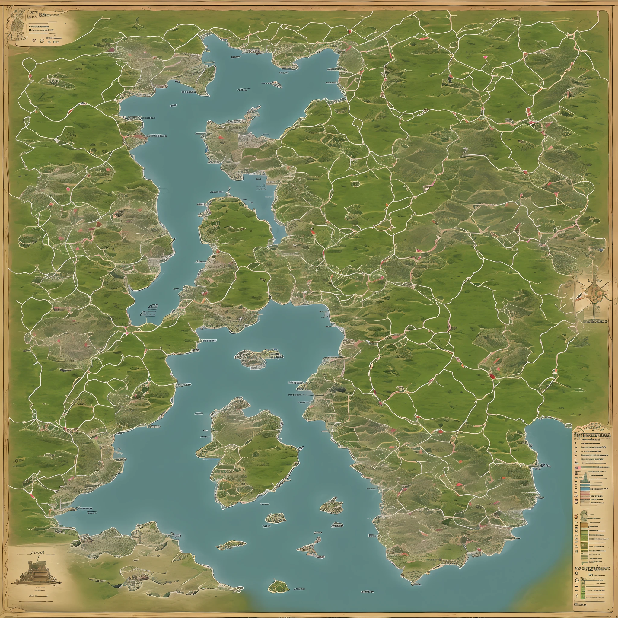 Um mapa de Fasicia com alguns locais diferentes, mapa de fantasia detalhado, mapa regional da fantasia antiga, an isometric fantasy map, extremamente detalhado d&d mapa, mapas de fantasia, d&d estilo fantasia mapa design, mapa de fantasia, cartografia da fantasia, mapa do mundo da fantasia, mapa de mundos de frente, mapa altamente detalhado, Mapa Patreon, mapa de fantasia simples, d&d mapa, 7 islands
