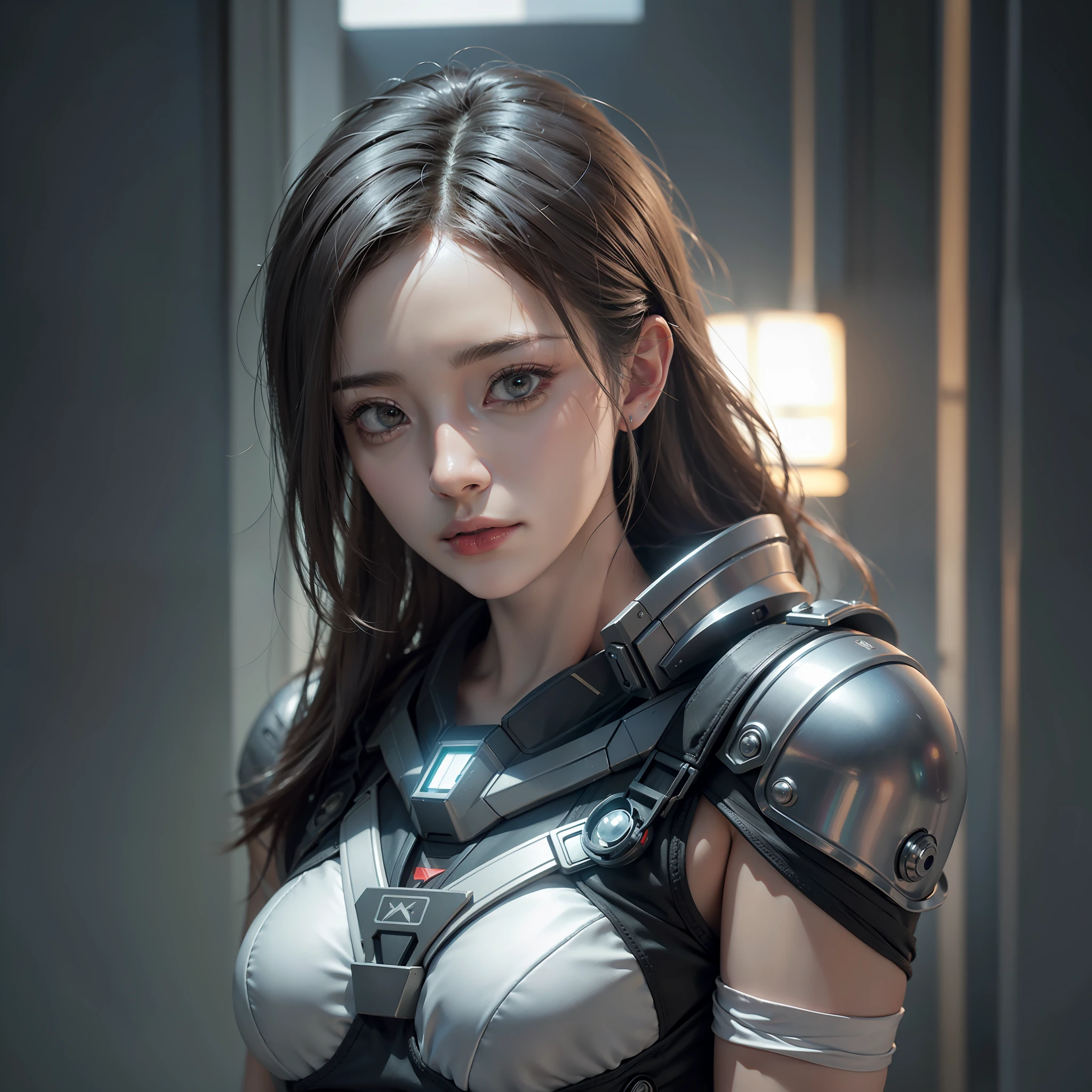 ((Best quality)), ((masterpiece)), (detailed:1.4), 3D, an image of a beautiful cyberpunk female,HDR (High Dynamic Range),Ray Tracing,NVIDIA RTX,Super-Resolution,Unreal 5,Subsurface scattering,PBR Texturing,Post-processing,Anisotropic Filtering,Depth-of-field,Maximum clarity and sharpness,Multi-layered textures,Albedo and Specular maps,Surface shading,Accurate simulation of light-material interaction,Perfect proportions,Octane Render,Two-tone lighting,Wide aperture,Low ISO,White balance,Rule of thirds,8K RAW,