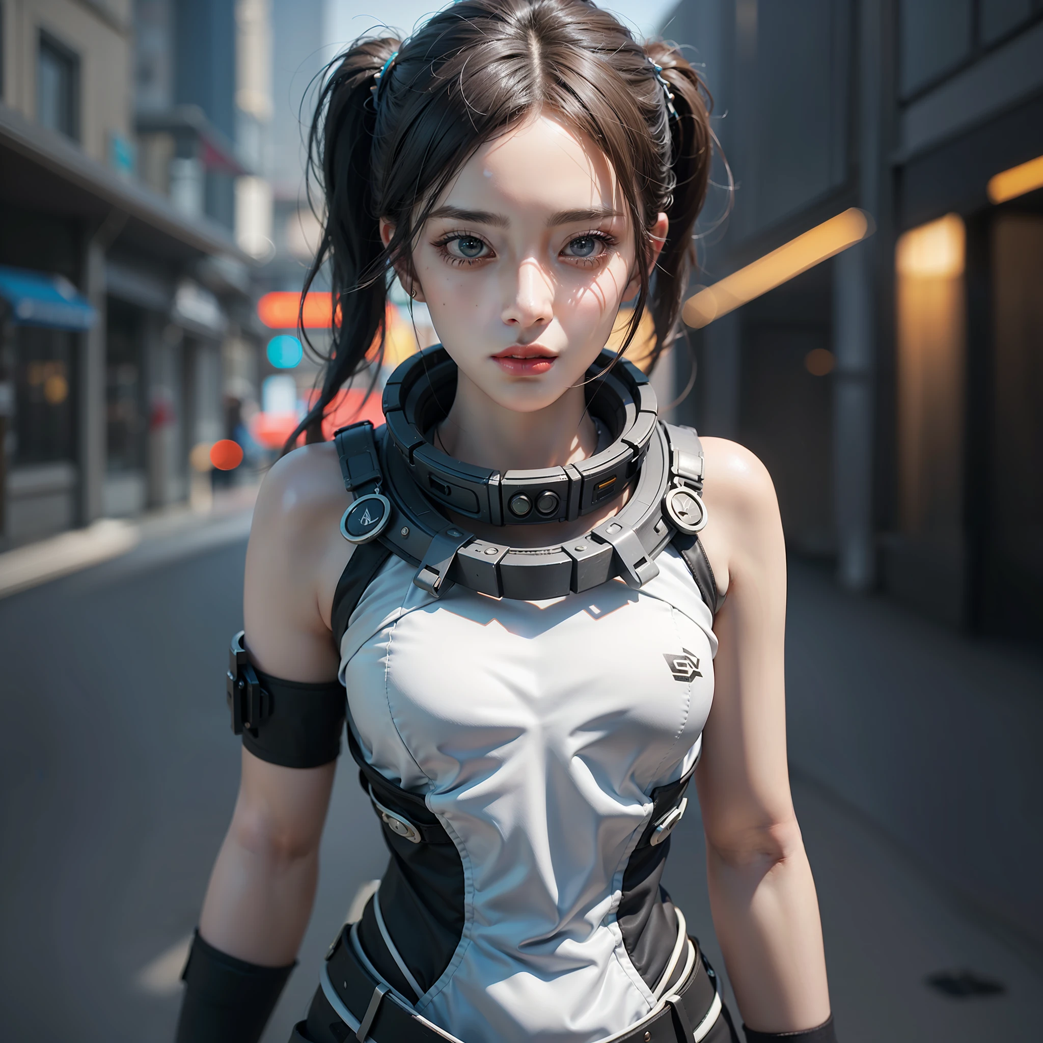 ((Best quality)), ((masterpiece)), (detailed:1.4), 3D, an image of a beautiful cyberpunk female,HDR (High Dynamic Range),Ray Tracing,NVIDIA RTX,Super-Resolution,Unreal 5,Subsurface scattering,PBR Texturing,Post-processing,Anisotropic Filtering,Depth-of-field,Maximum clarity and sharpness,Multi-layered textures,Albedo and Specular maps,Surface shading,Accurate simulation of light-material interaction,Perfect proportions,Octane Render,Two-tone lighting,Wide aperture,Low ISO,White balance,Rule of thirds,8K RAW,
