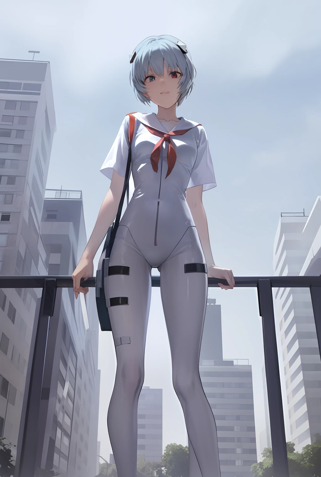 rei ayanami con grandes pechos