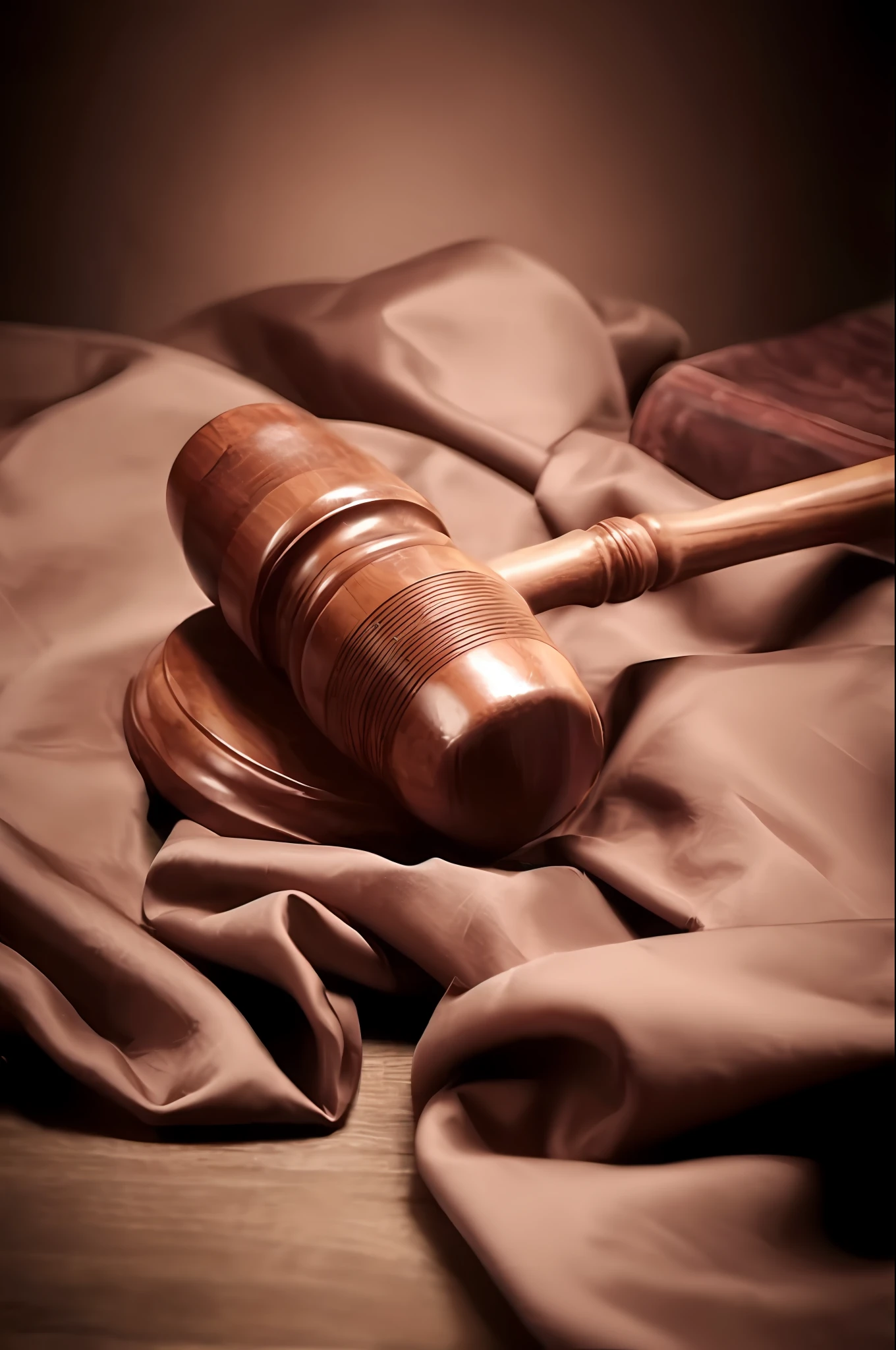 Close-up of mallet on cloth, Legal comparison, court images, doors。, court session images, law - alligned, judge's gavel, defense attorney, justice, court politics, Lawyer, accurate court, judge, in court, Feature, energetic shadow, in court, wearing brown robes, glorious, battered, Firm