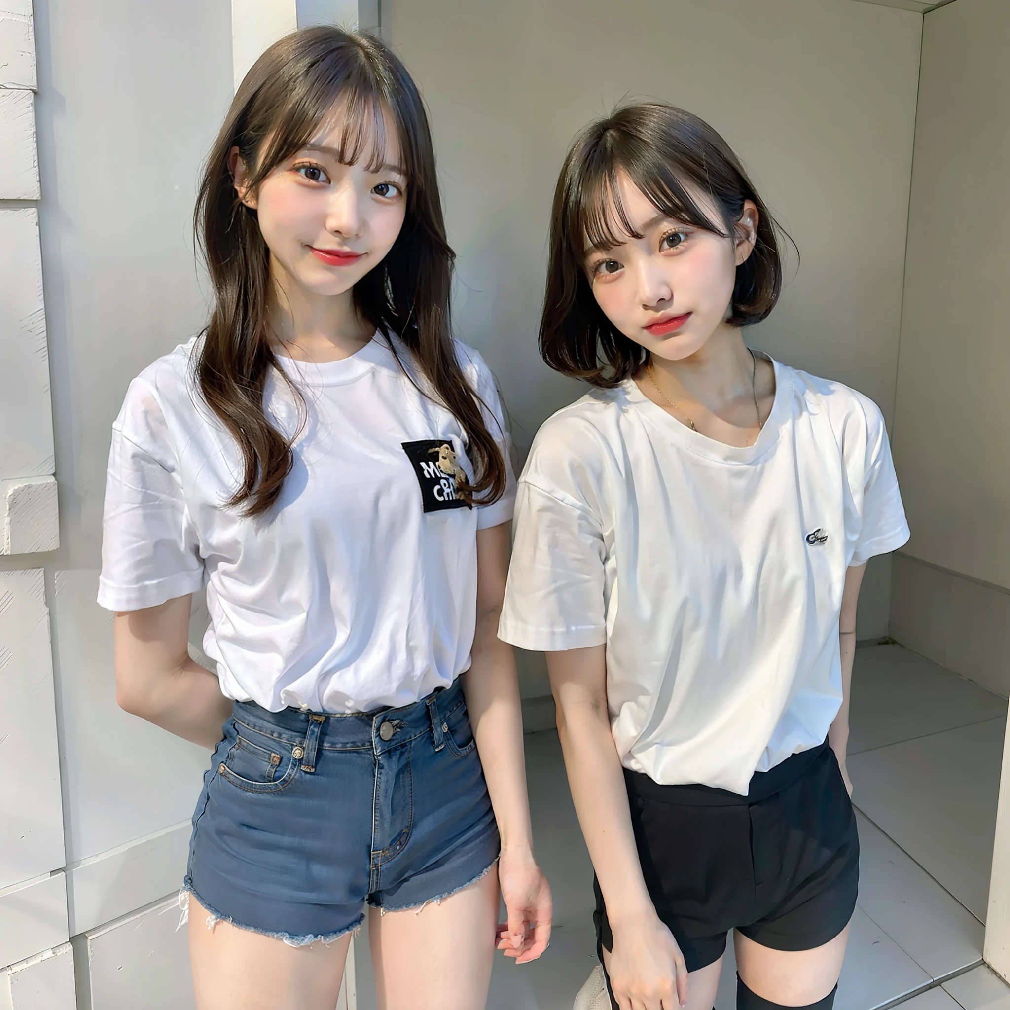teens girl shortpants short-cut