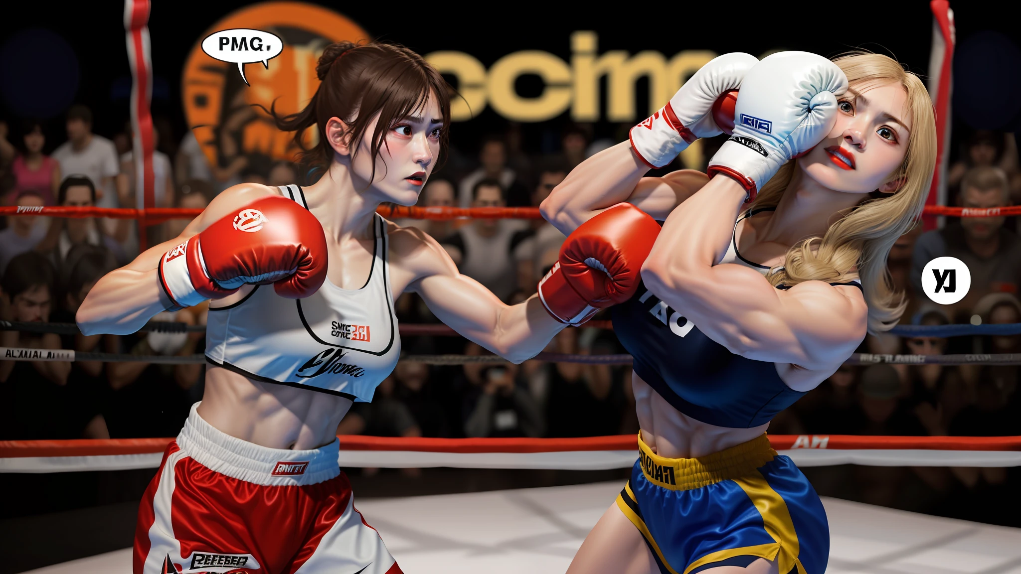 Women boxing