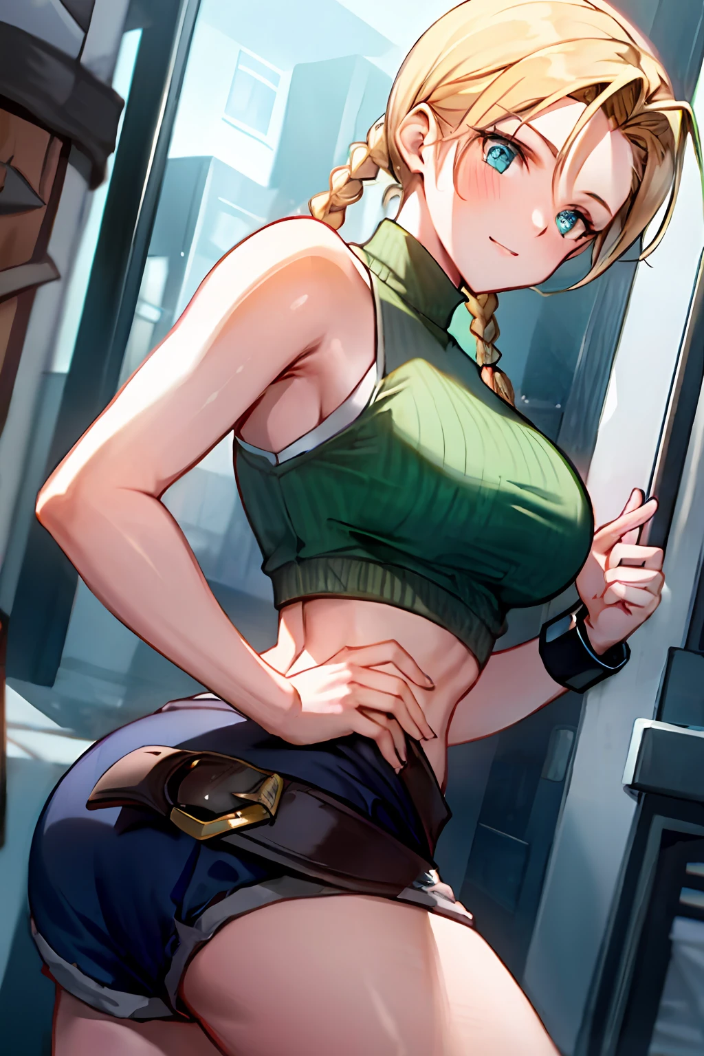 Cammy en ropa de encaje