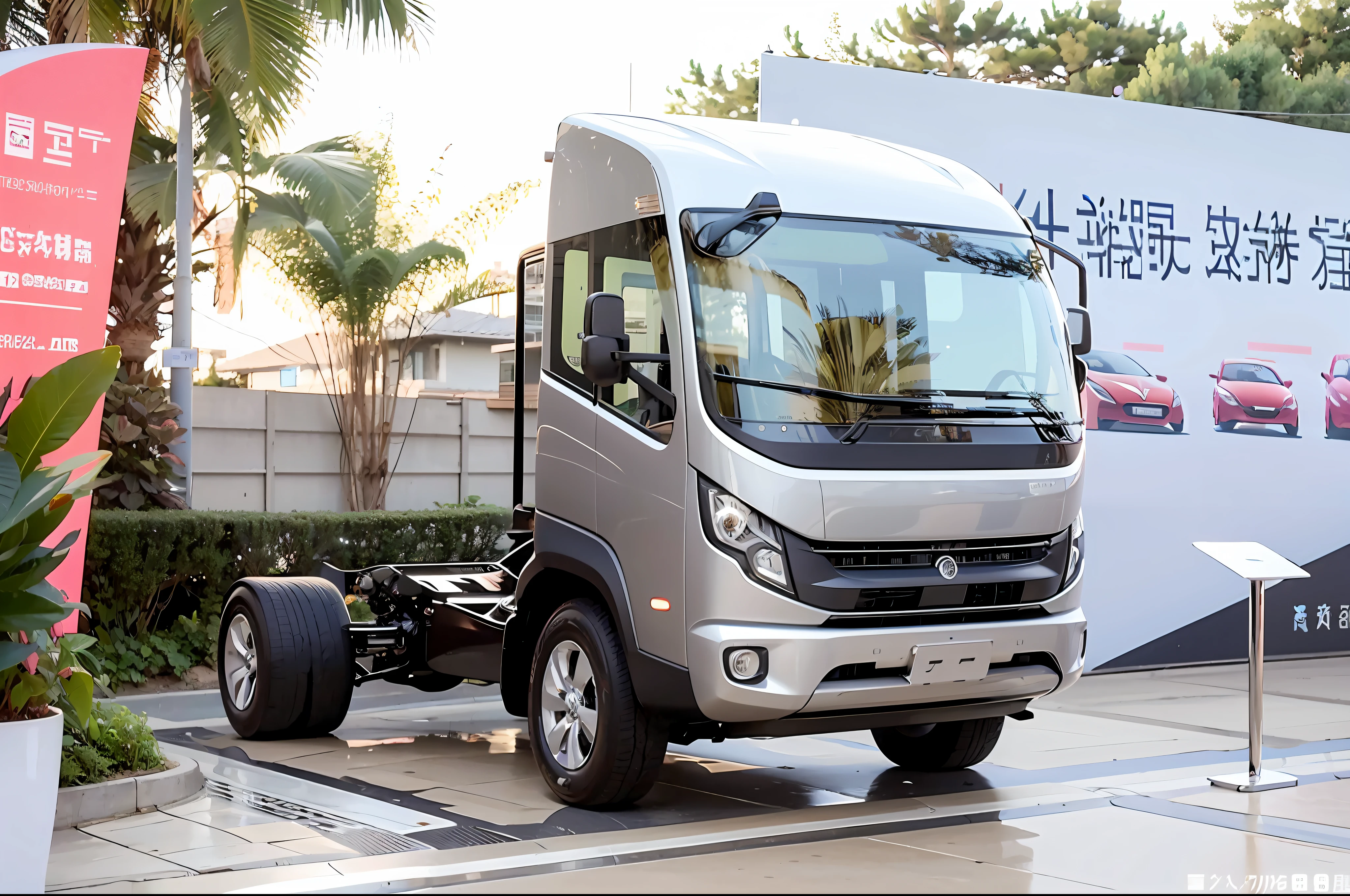 Perfect details，Minimalist design，New energy tram elements，innovative design，The car has a novel shape，Senior Automotive Designer。