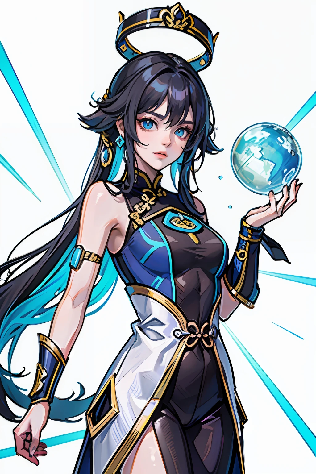 Game Academy,Ethno-style architecture,Ancient Chinese,Xianxia,(Future science fiction,neonlight,cyber punk perssonage,Hologram aura、particle fx),Light refraction,Time travel,Structurally sound、High-definition details,perfect works,White background,(tmasterpiece,top-quality,best qualtiy,offcial art,Beauty and aesthetics:1.2),(8K,best qualtiy,tmasterpiece:1.2)