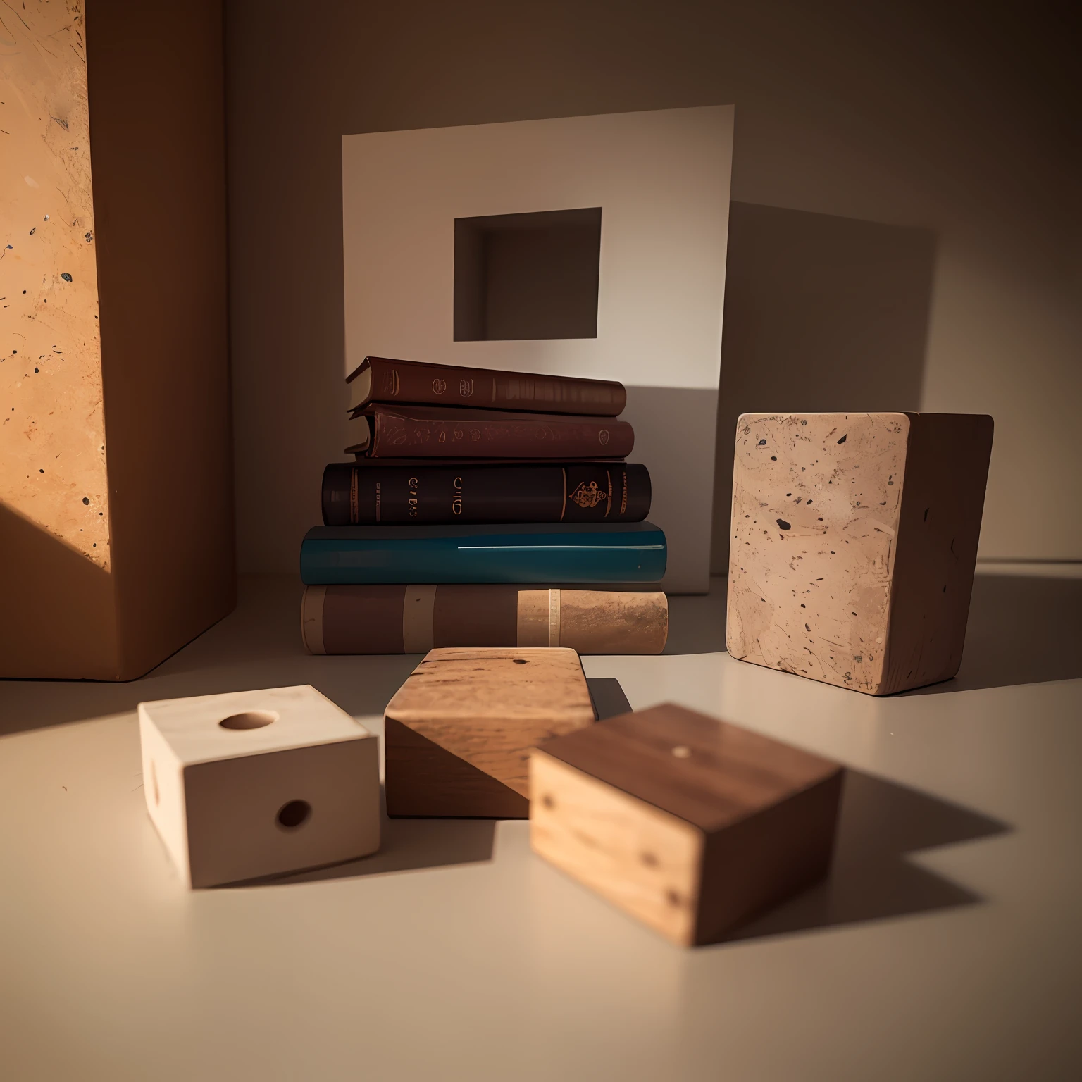 The objects of life make up three squares,Rich in color,Realistic objects,visualizador,Reallightandshadow,Life scenes,Photographic material --auto