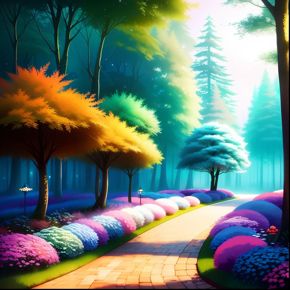 tmasterpiece,Best quality at best,high high quality,An enchanting and dreamy scene of a fantasy forest,towering trees,Glowing mushrooms and hidden fairy canyons,Creates a mysterious and captivating feeling,artstation,digital illustrations,复杂,Uptrend,pastel colour,oil painted,award winning photography,bokeh,depth of fields,HDR,blooms,color difference,真实感,The is very detailed,Artstation trends,CGSociety trends,复杂,high detal,Dramatic panties