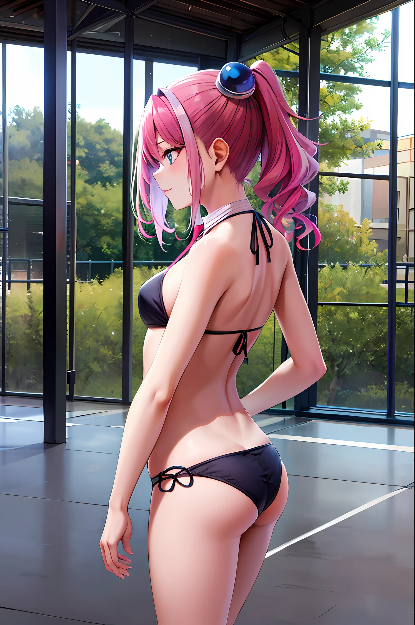 masterpiece, best quality, highres, hy1, hair ornament, multicolored hair, necktie, jewelry, ??????