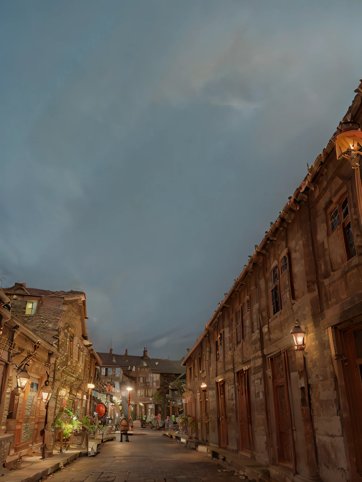 Night view of the old town