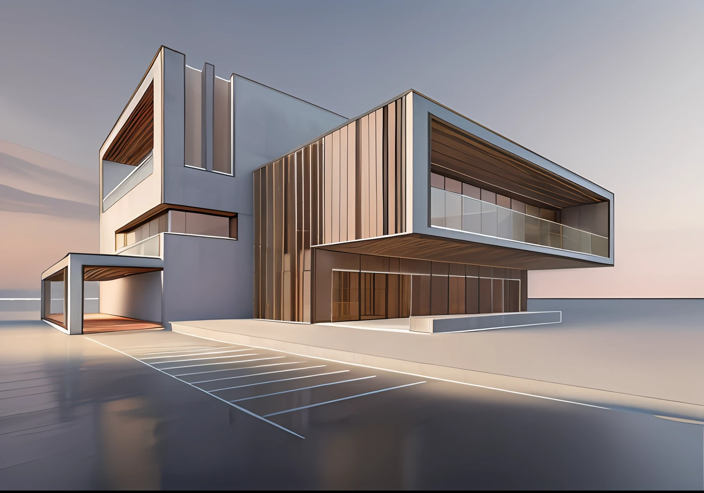 Front façade renderings,Pubic area is clear,highly accurate,realisticlying,high qulity,Bright light,simplebackground,Natural colors,The right proportions,morden style,no shade,There are no intersection lines between models.