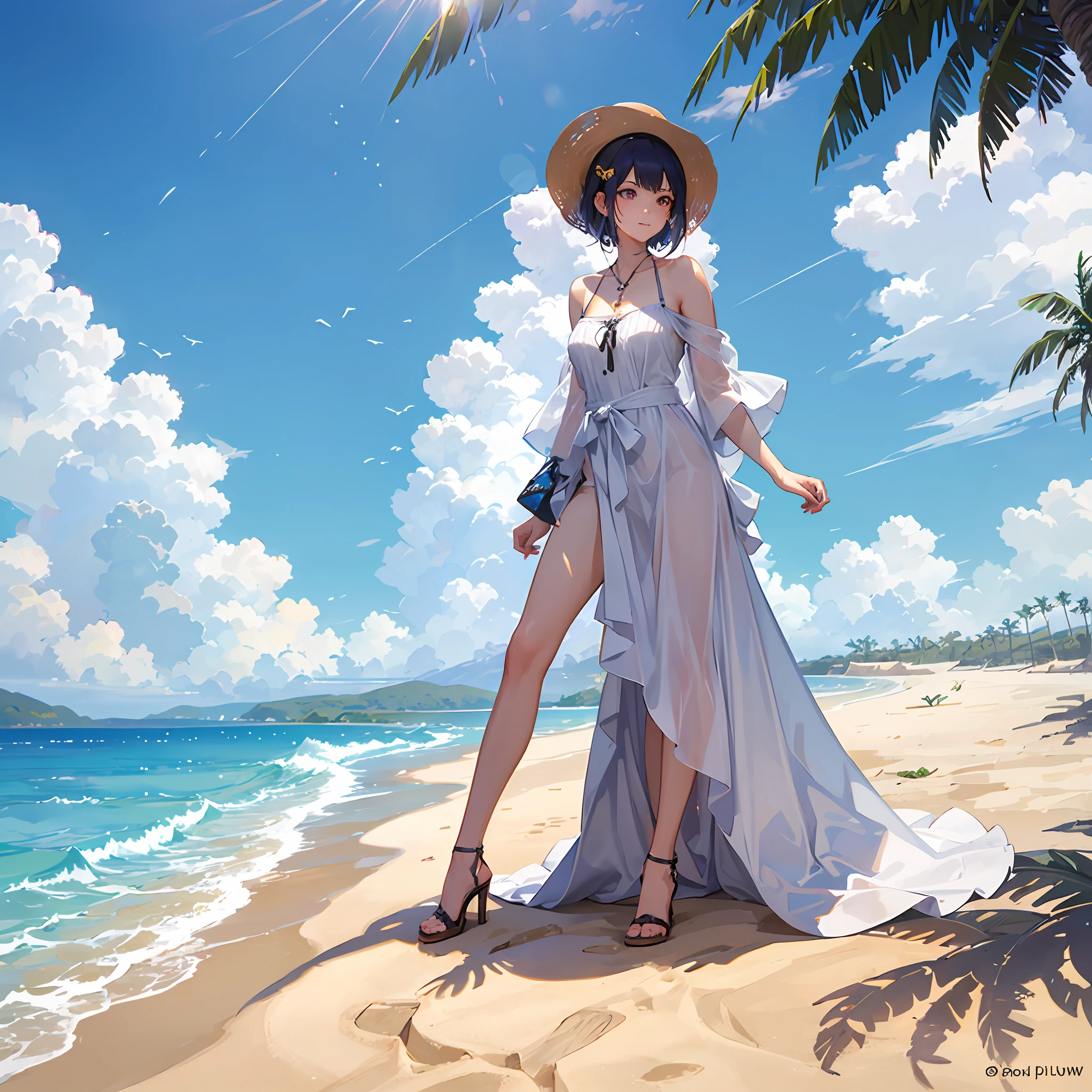 Sunshine, Sand, Beauty, plumw ， --auto