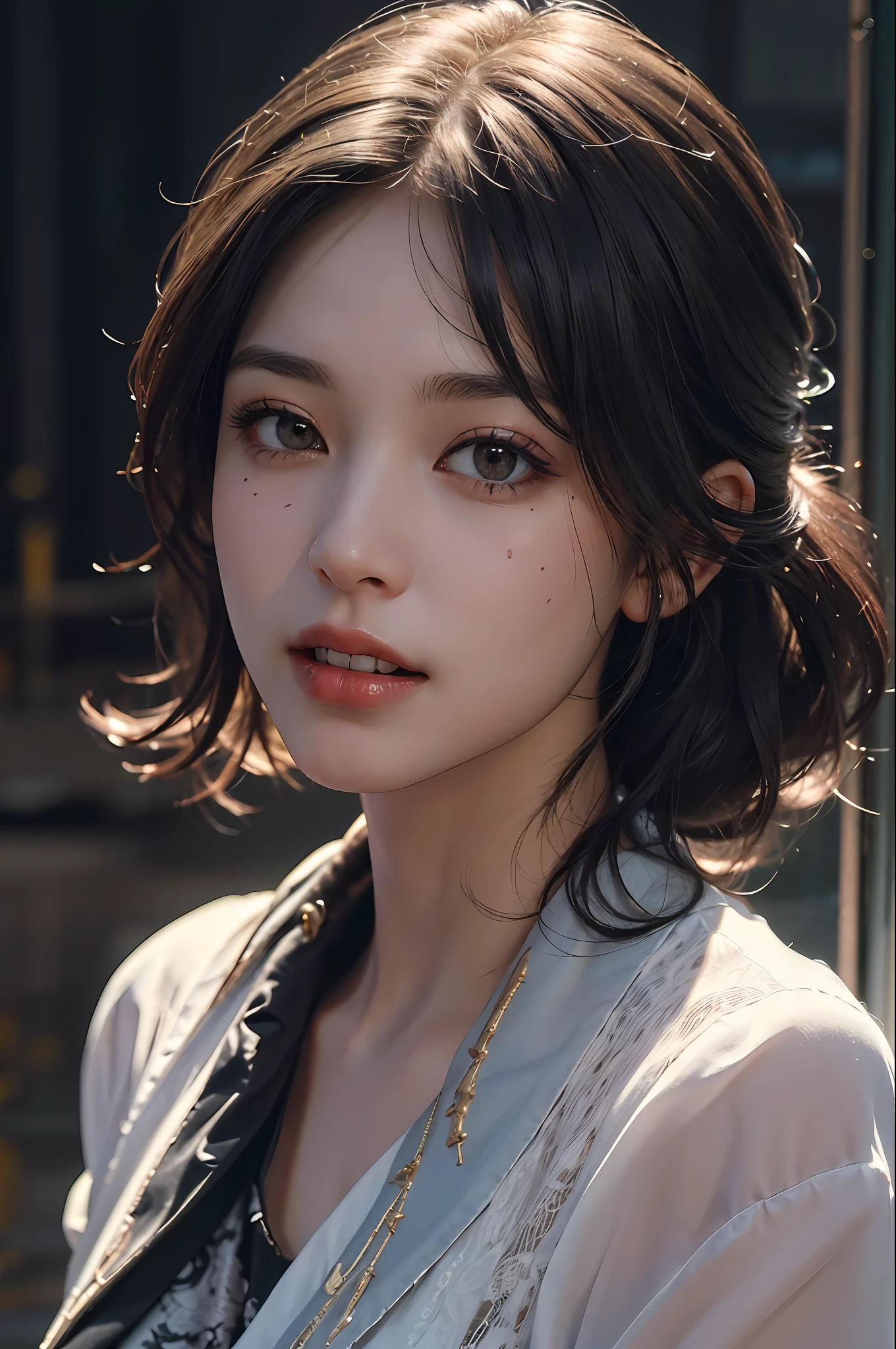 (masterpiece, best quality, beautiful quality, photorealistic, looking at viewer, detailed lighting, extremely detailed skin, extremely detailed hair, extremely detailed teeth, shadows, 8k:1.2), (a picture of a woman, 1girl:1.2),