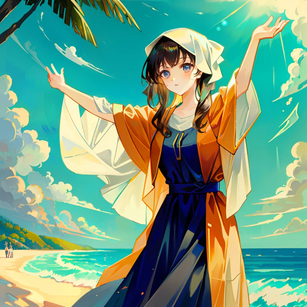 Bask in the sun and open your arms Jesus
