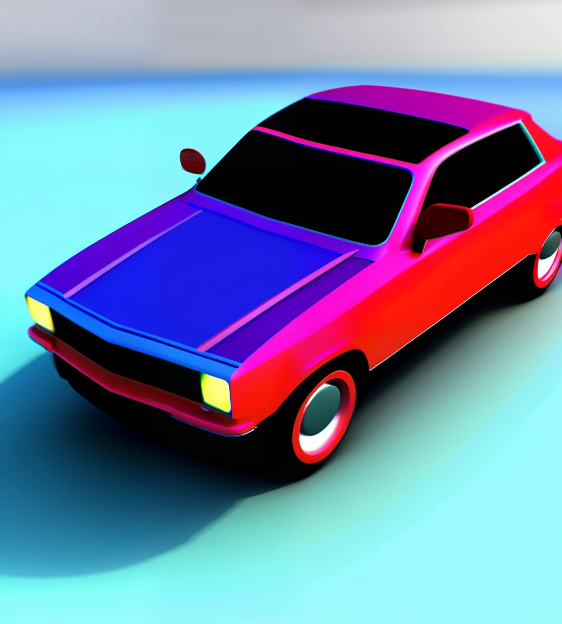 Car top-down 3D