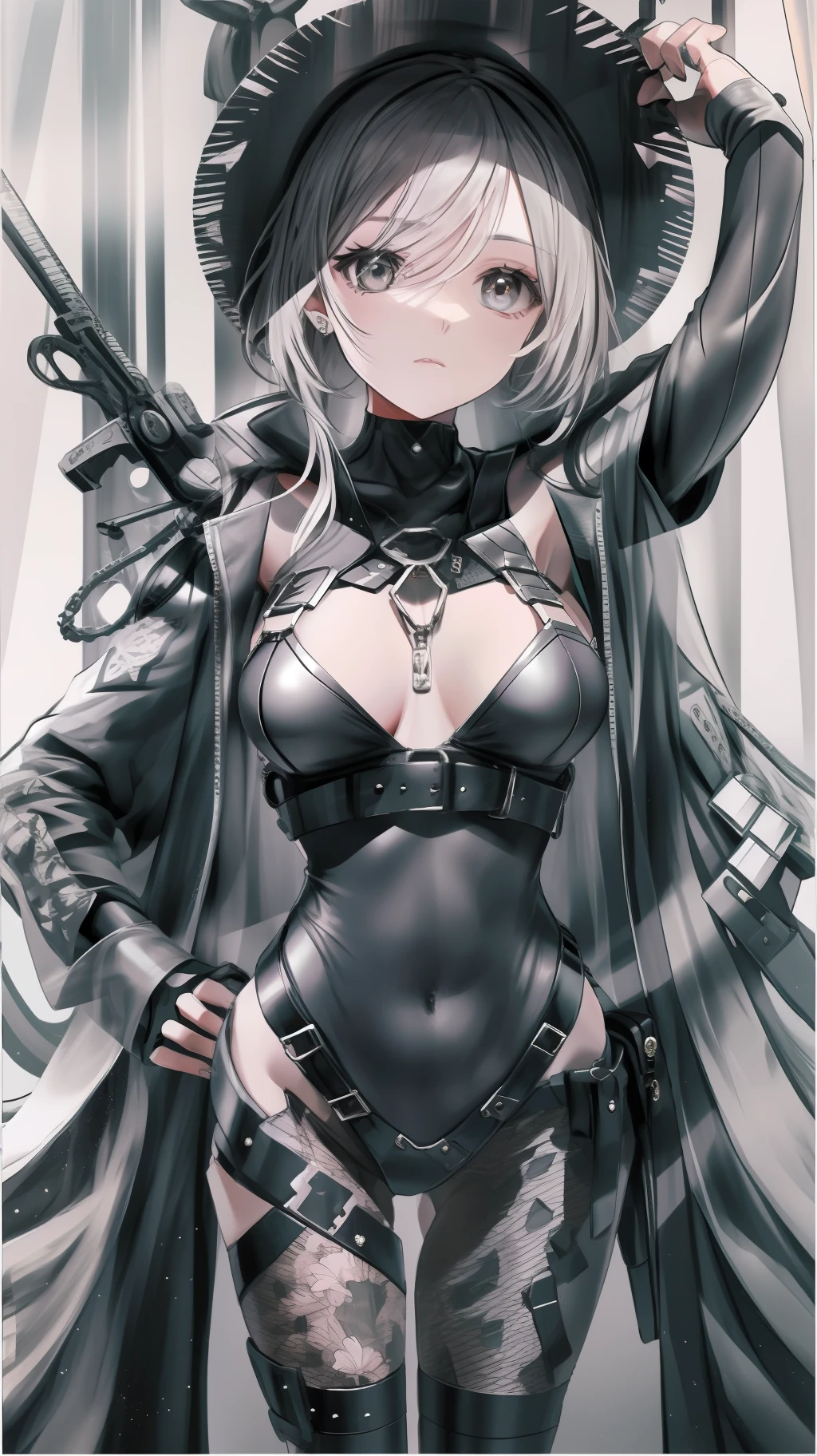 gothgirl,slim,(((best qualtiy))),(((tmasterpiece))),super detailing