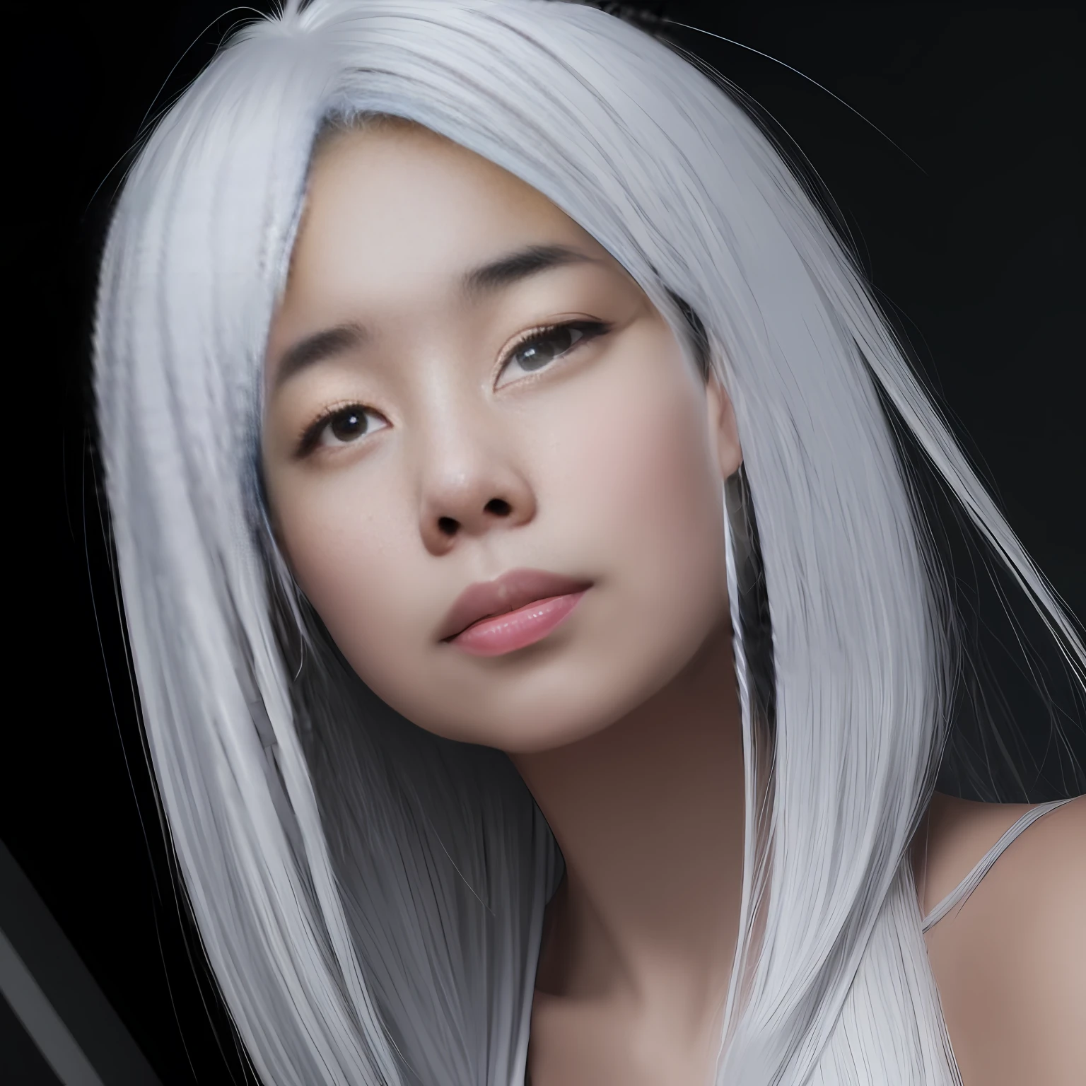 Kizi,a beauty girl,White hair --auto