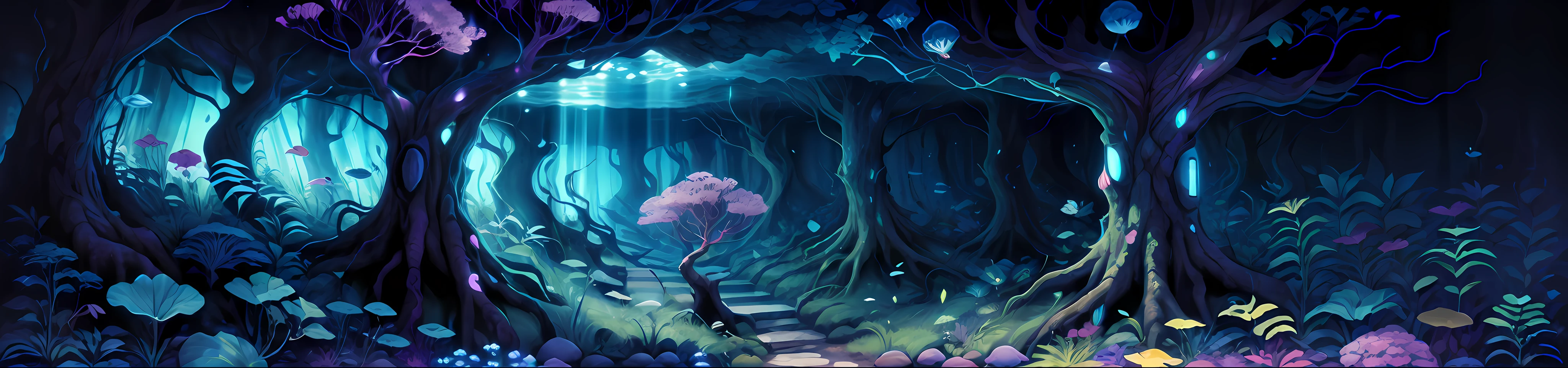 Rotate the screen,blossoms,Foliage,ocean floor