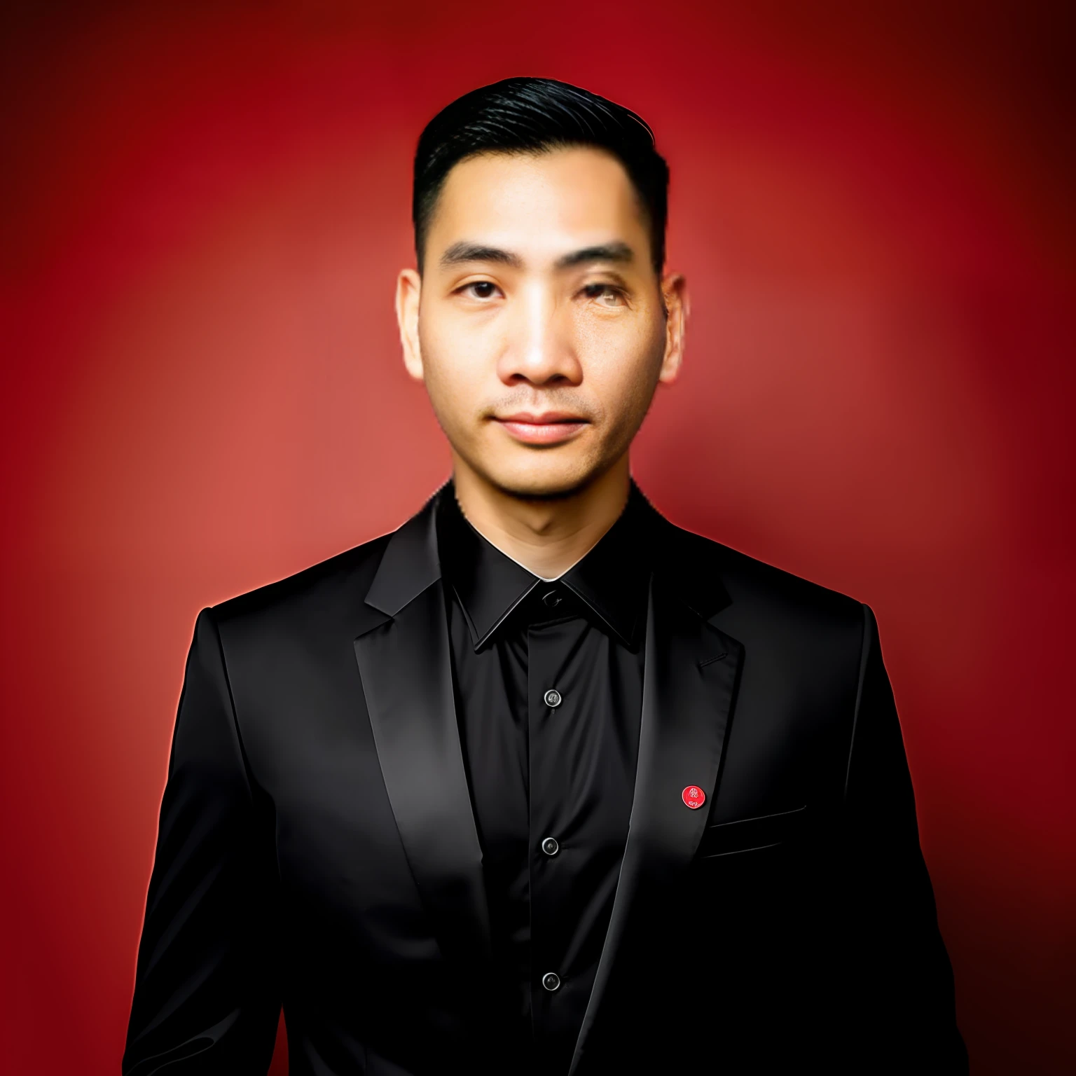 Arad men in black suits and red shirts pose for photos, professional picture, professional profile picture, phong yintion j - jiang geping, Professional profile photo, David luong, bao pham, zeng fanzh, ramil sunga, hoang long ly, detailed professional photo, nivanh chanthara
