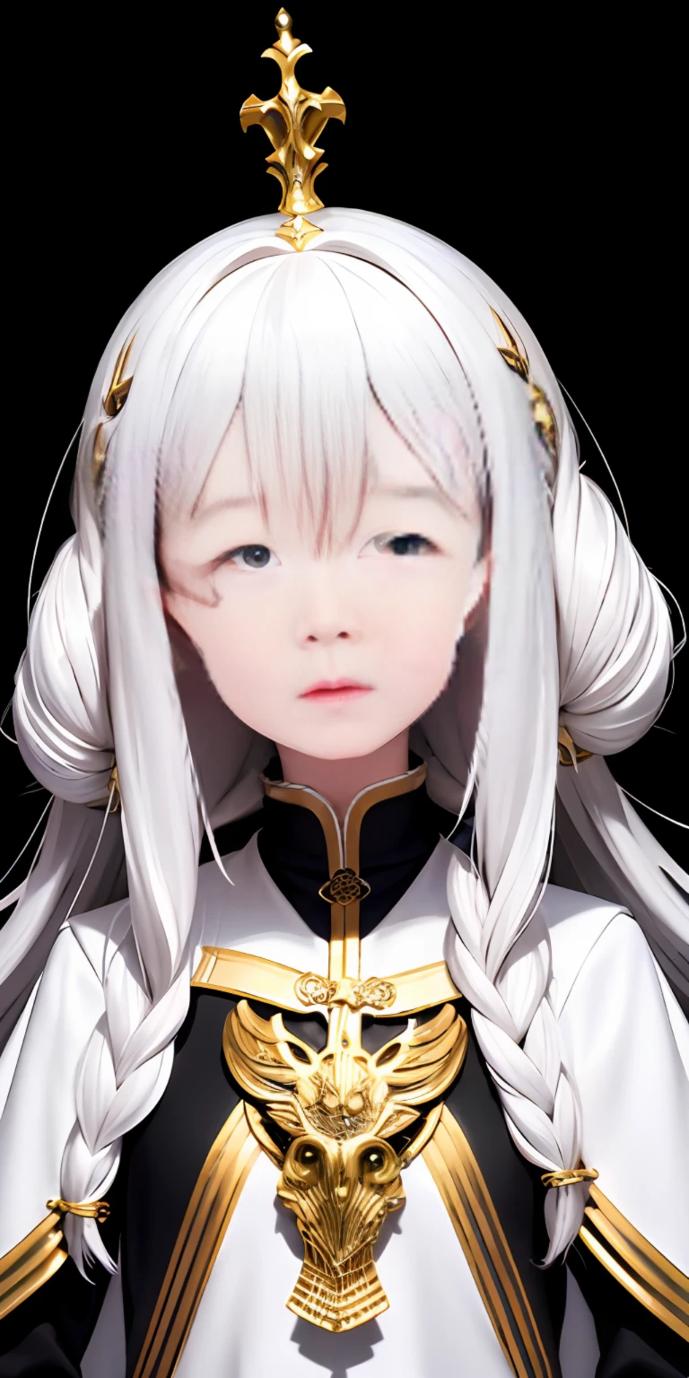 Need,tmasterpiece,whaite hair,Golden eyes,Manteau blanc,Look up,The upper part of the body,Hairline,Fair skin,SideBraid,bit girl