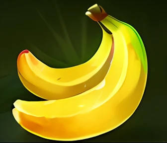 Yellow banana on blue background, Jelly texture, game icon asset, Game icon, giant star, toon shader, Rating:G, jello