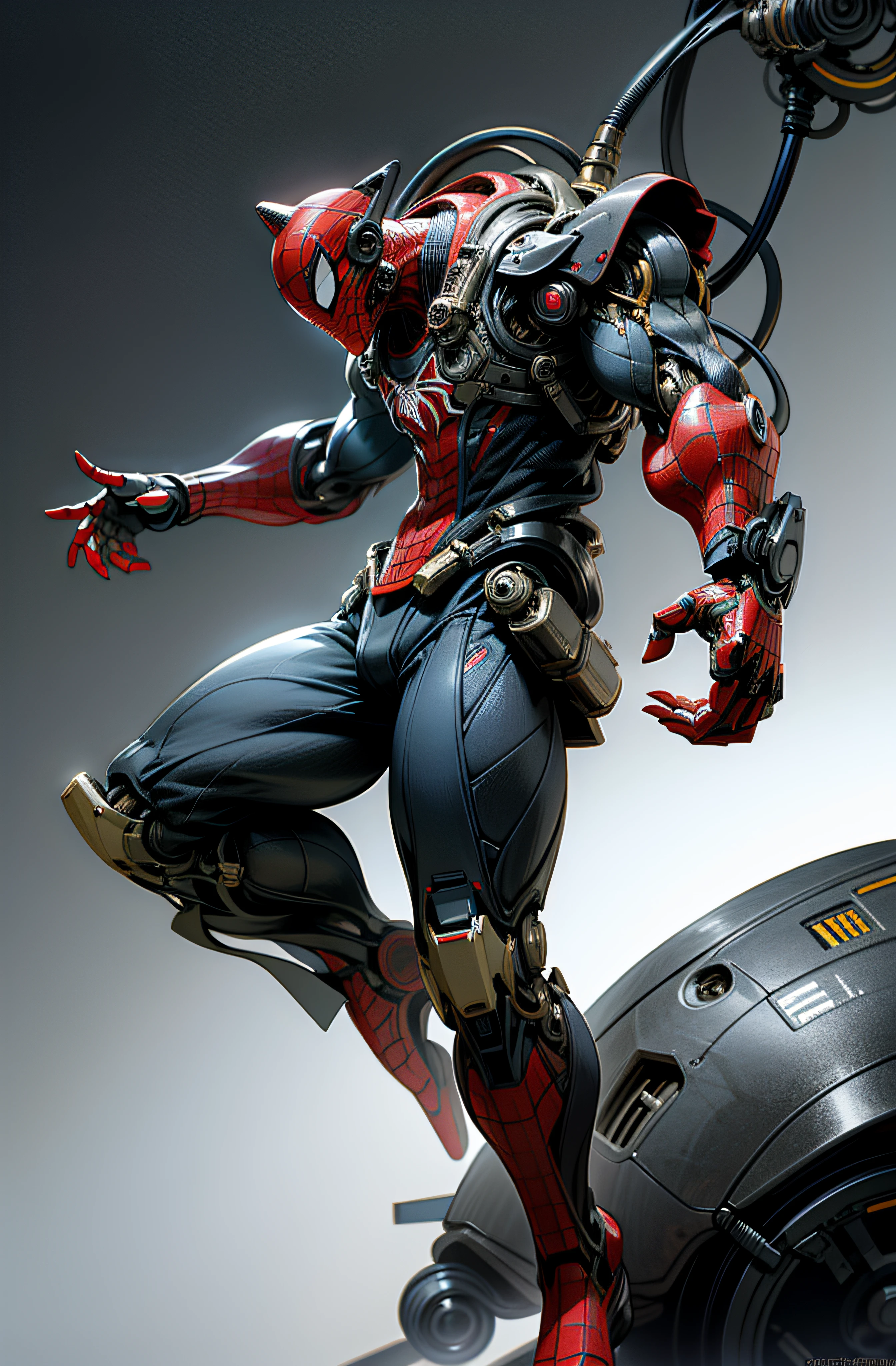 Full body Pic, Marvel Comic's Spiderman as a mechanical robot, photo-realistic, 8k, realistic photo-realistic, 8k, realistic amazing looking,