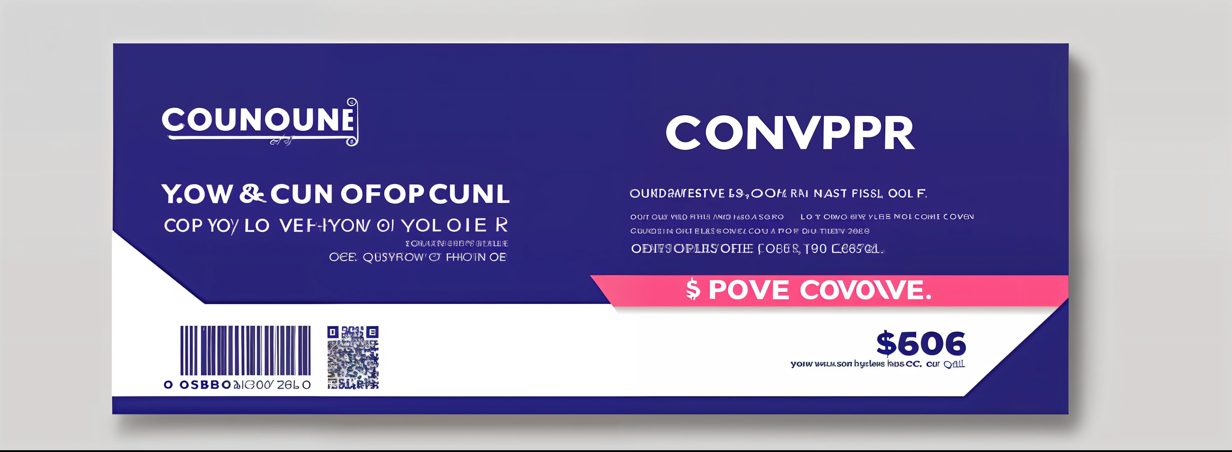 Coupon cover design，Simple，high-class