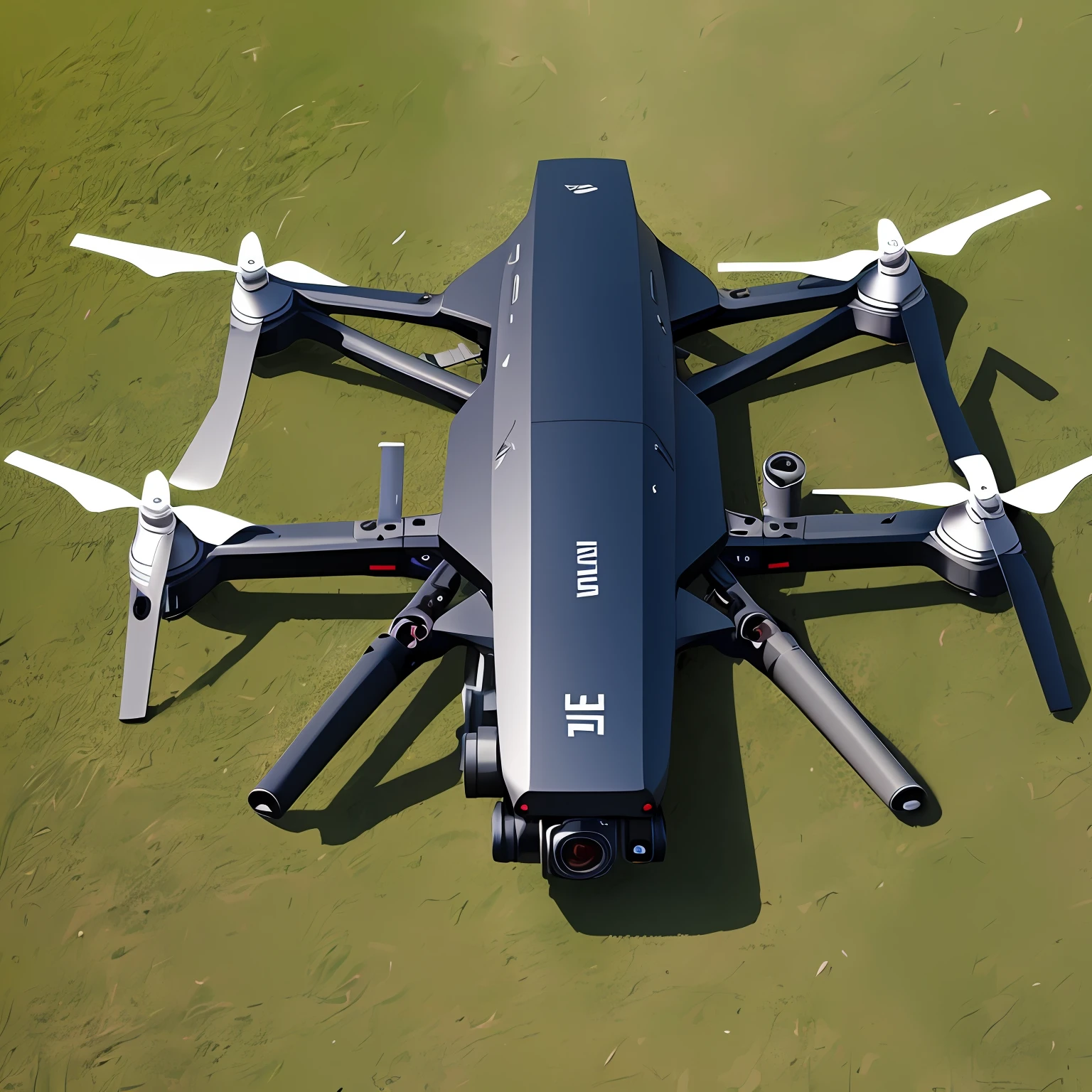 FPV, F32, F 3 2, Drone track, dji top down view, it has six thrusters in the back, f 1 8, F18, a wide full shot, UAVs, UAVs, full frontal shot, flight, cinematic lighting, viewfinder, Northern Renaissance, drop shadow, scanlines --auto