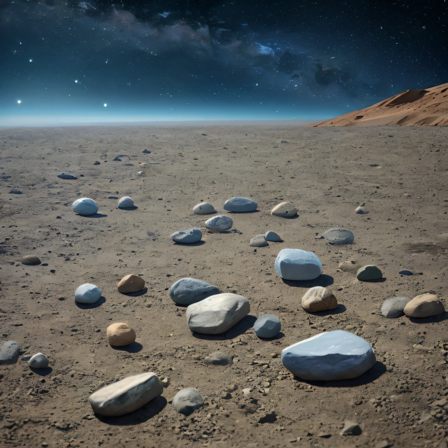 Dead stones floating in space,There is no land --auto