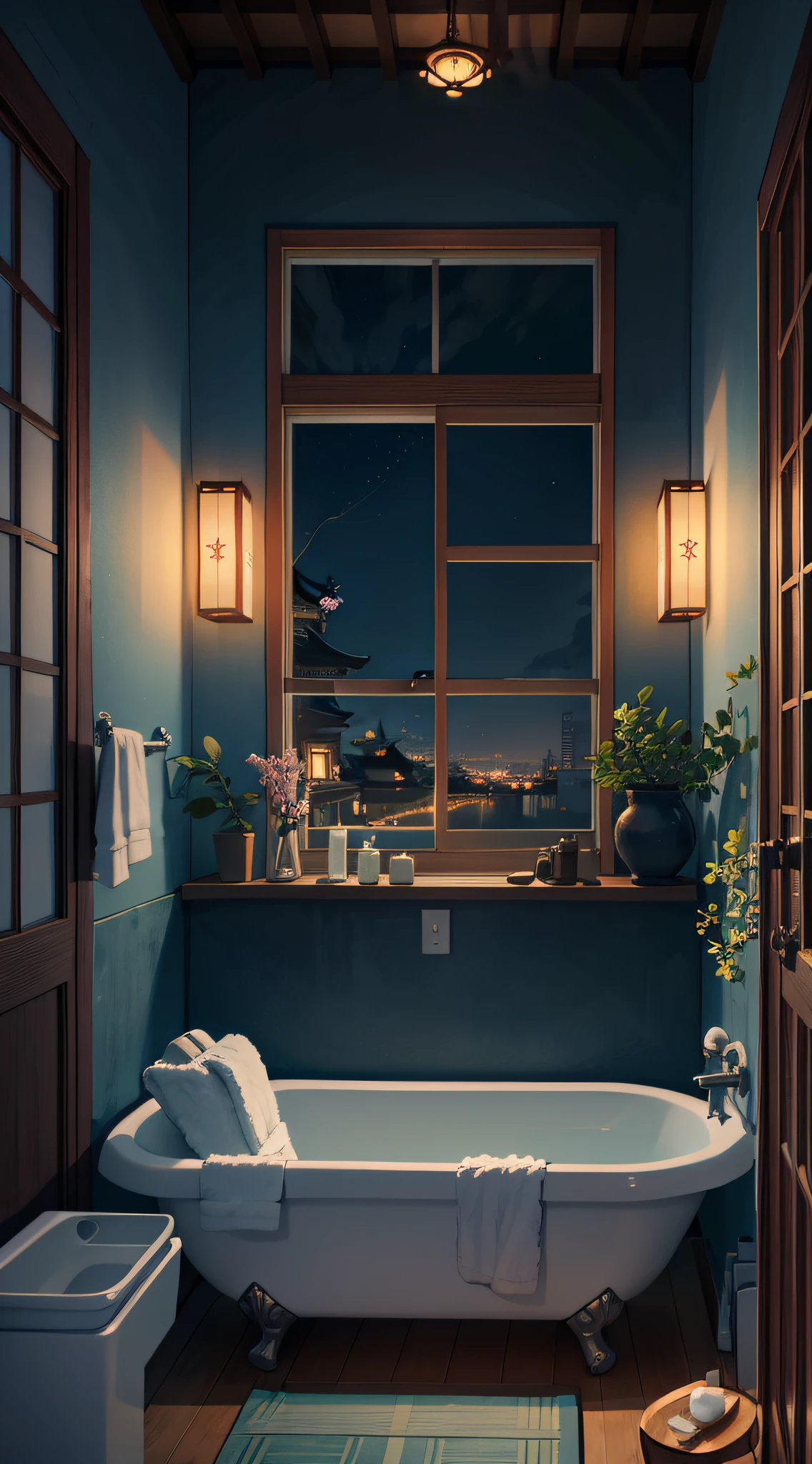 Japanese chandelier,Bright lights,Lamp,Bright lighting,warm illumination,