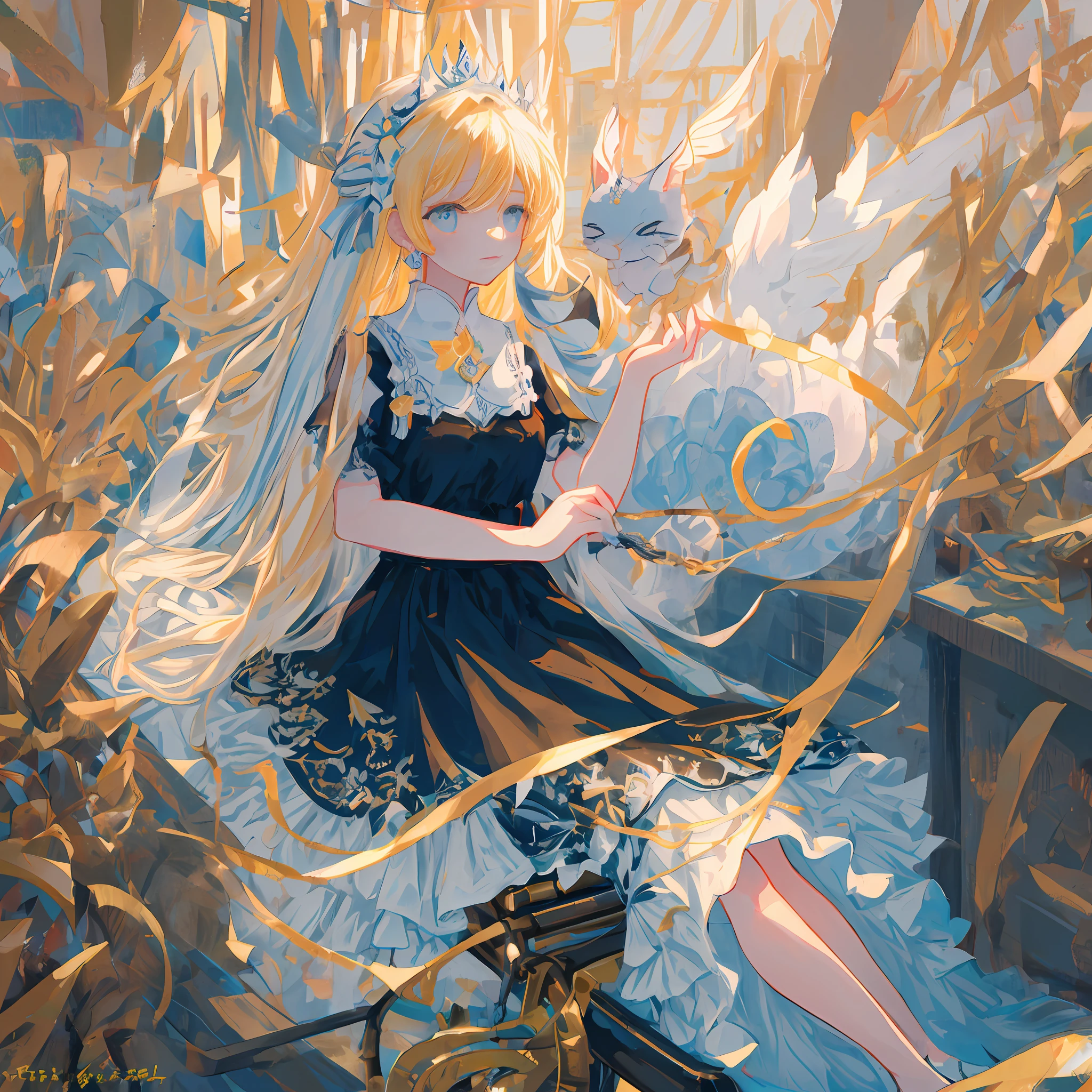 (extremely detailed CG unity 8k wallpaper,masterpiece, best quality, ultra-detailed),(best illumination, best shadow, an extremely delicate and beautiful),Elegant and soft,Girly long dress,Black invents flattery,(wheelchair:0.9),(Delicate:1.2+weak:1.2+sicken:1.1),janelas,rays of sunshine,ellegance,misterious,Preppy style,White pattern,Soft texture。