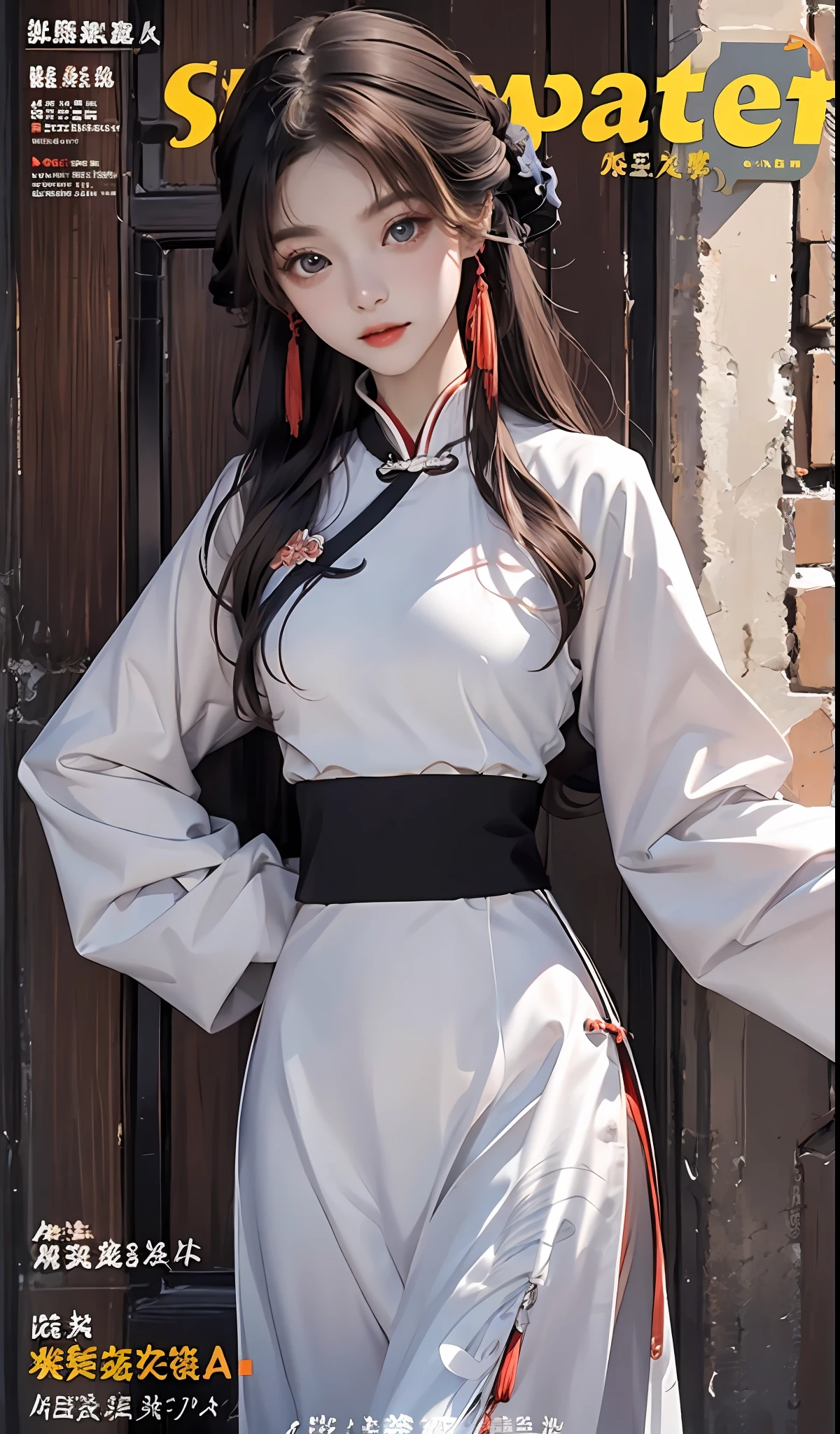 Best quality, Master, A high resolution, Wuxia 1girl, Hanfu, Super beautiful face, super beautiful eye, Super beautiful hair Super beautiful face，Super beautiful eyes，Super beautiful hair，MagazineCover，