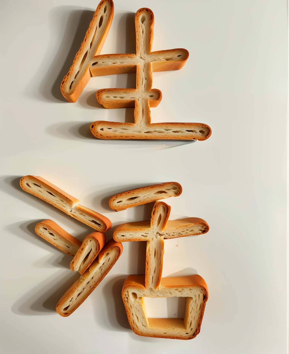 High-quality plotting,Toast bread