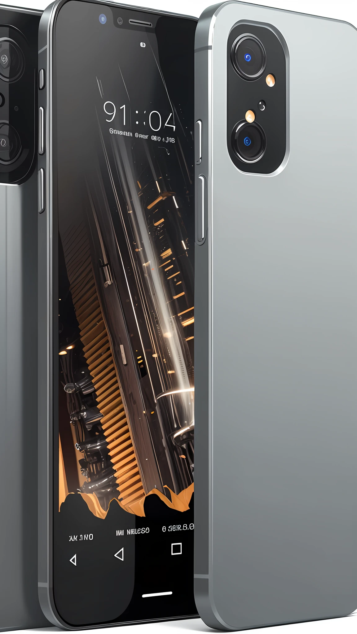 The internal mechanical structure of the mobile phone, full screen display on the front, full frame, --auto --s2