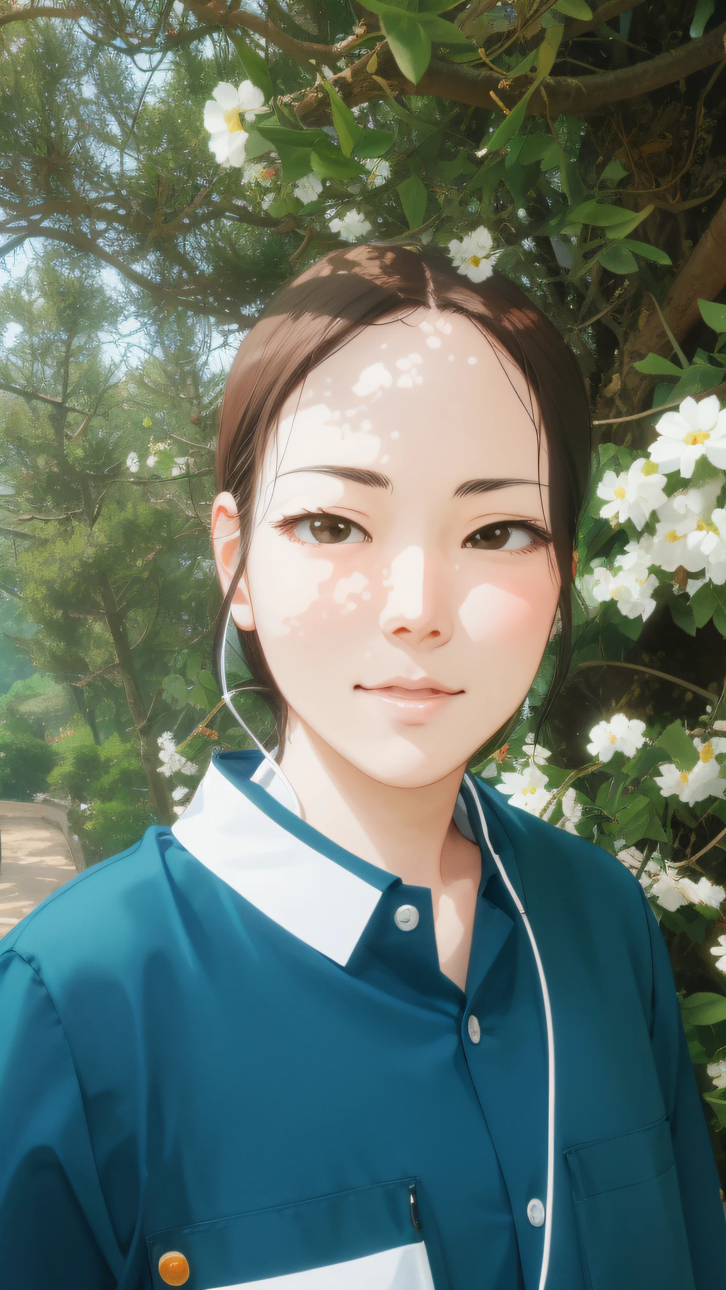 anime big breast，Cartoon face，hiyao miyazaki，woman，Delicate facial features，Light，high saturated