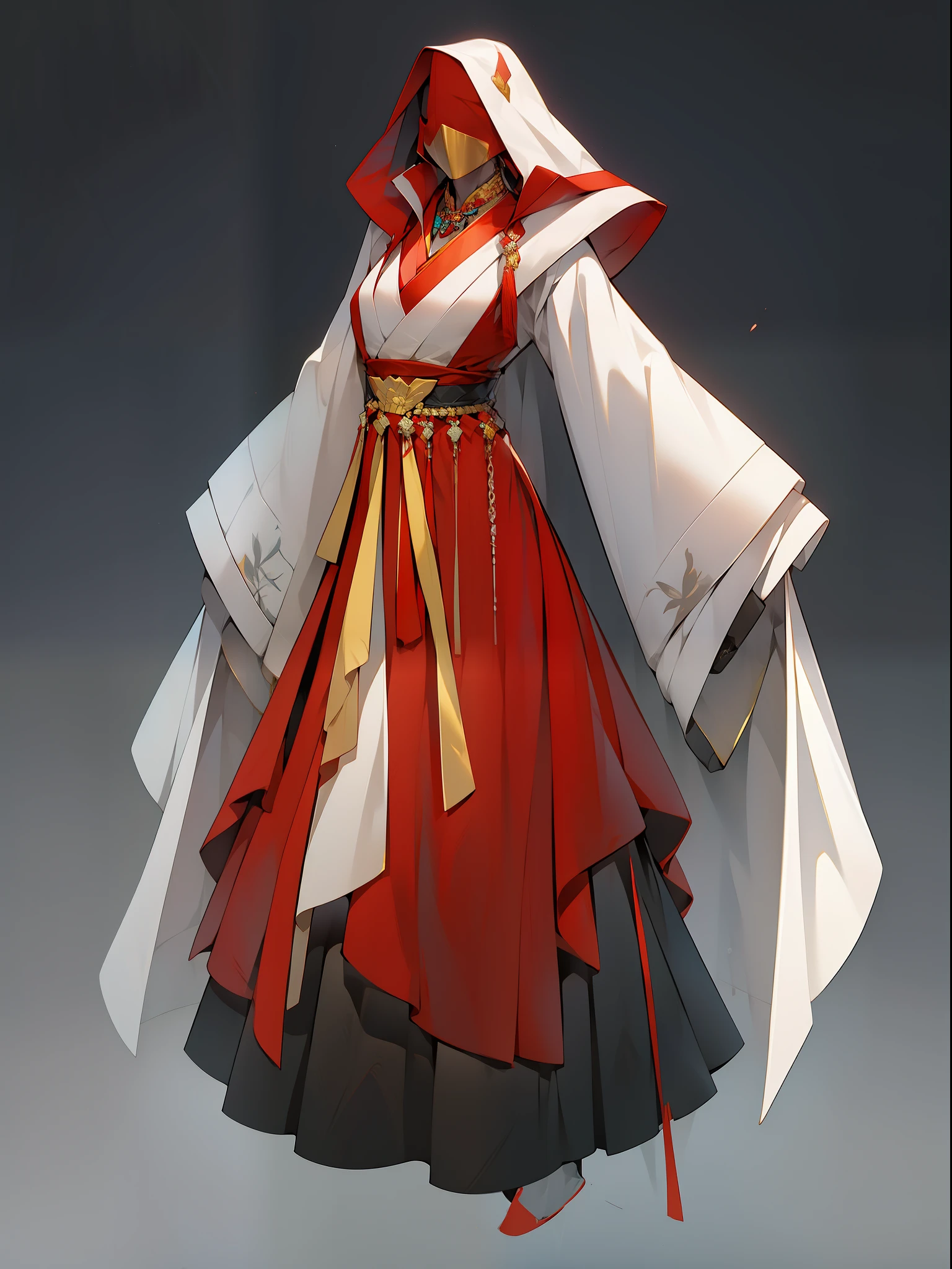 （NOhumans：1.5）， tmasterpiece， Ultimate，（Fur collar coat），（Ancient Chinese clothes，pleated long skirt，cloaks，gossamer，gold chains，red color Hanfu，Phnom Penh embroidery），gameicon，